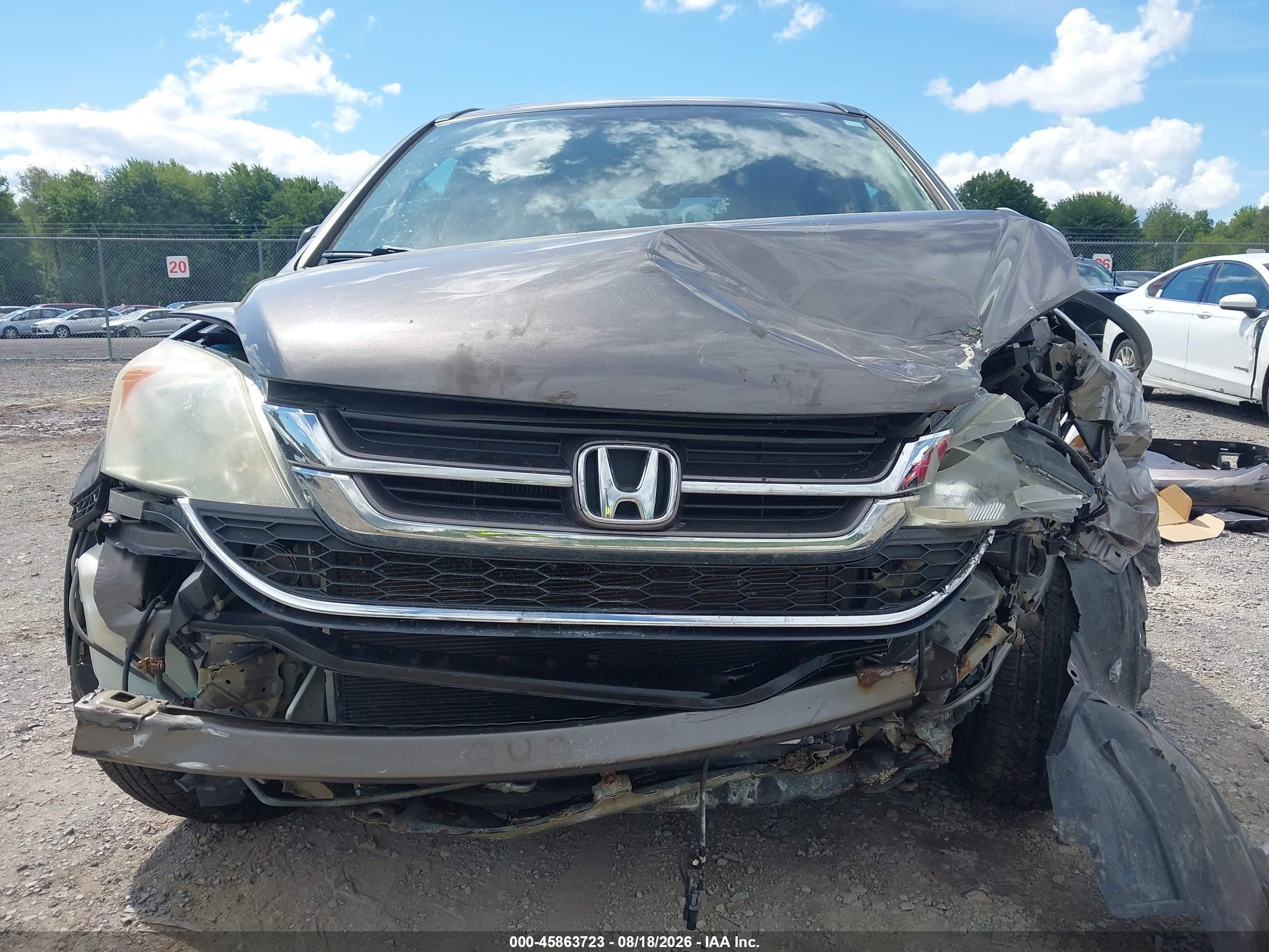 2010 Honda Cr-v Ex Gray vin: 5J6RE4H57AL033328