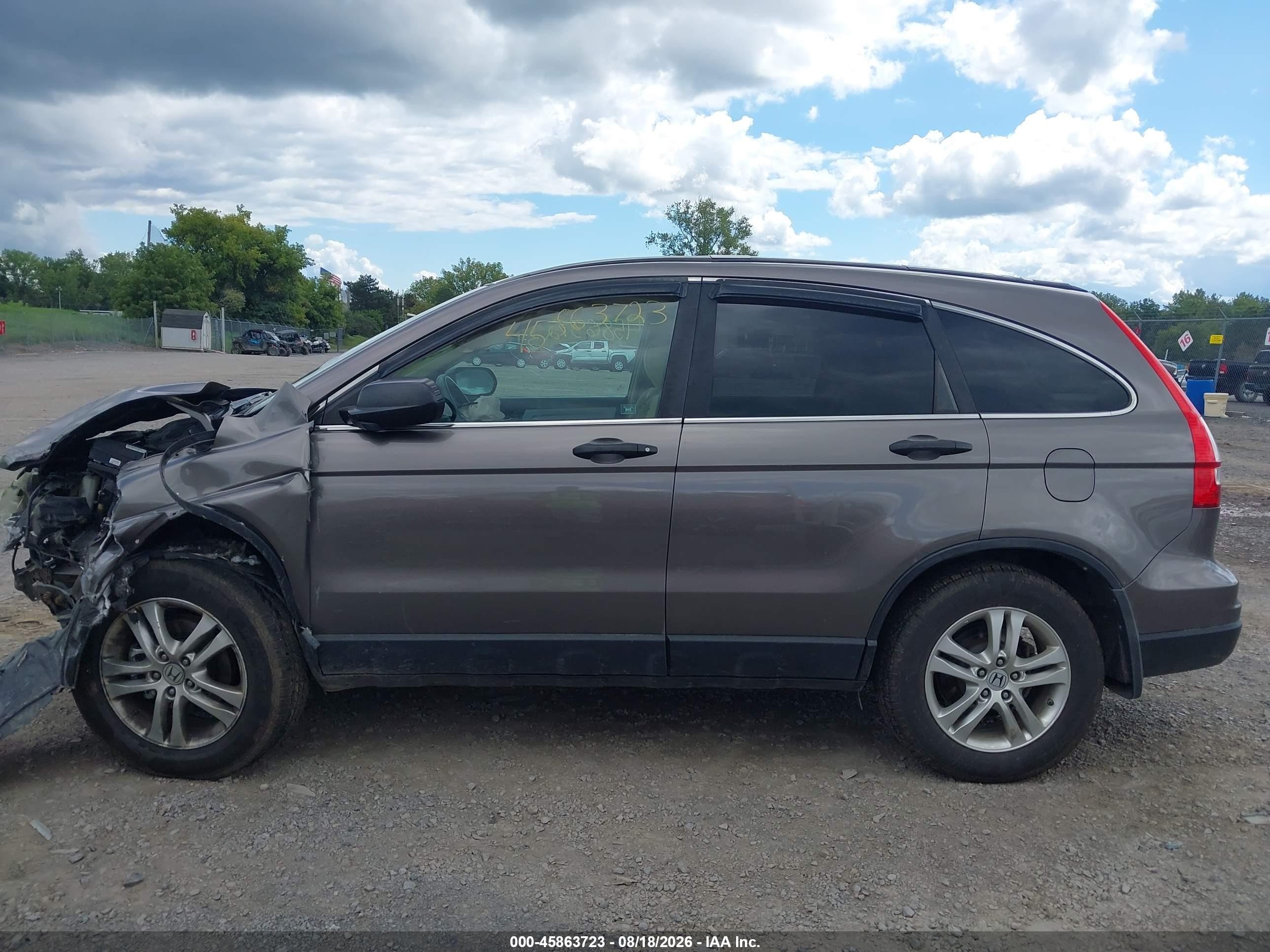 2010 Honda Cr-v Ex Gray vin: 5J6RE4H57AL033328