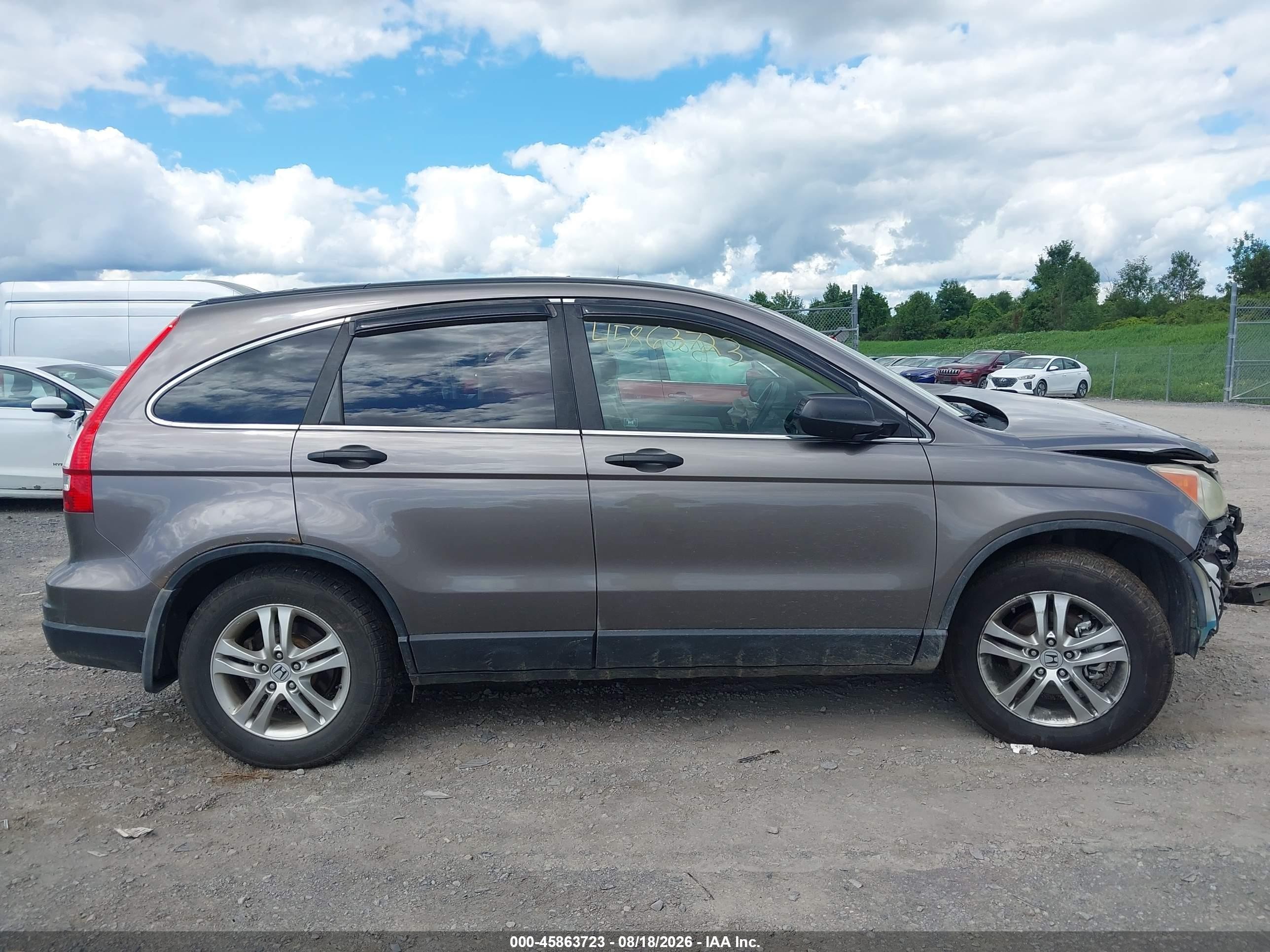 2010 Honda Cr-v Ex Gray vin: 5J6RE4H57AL033328