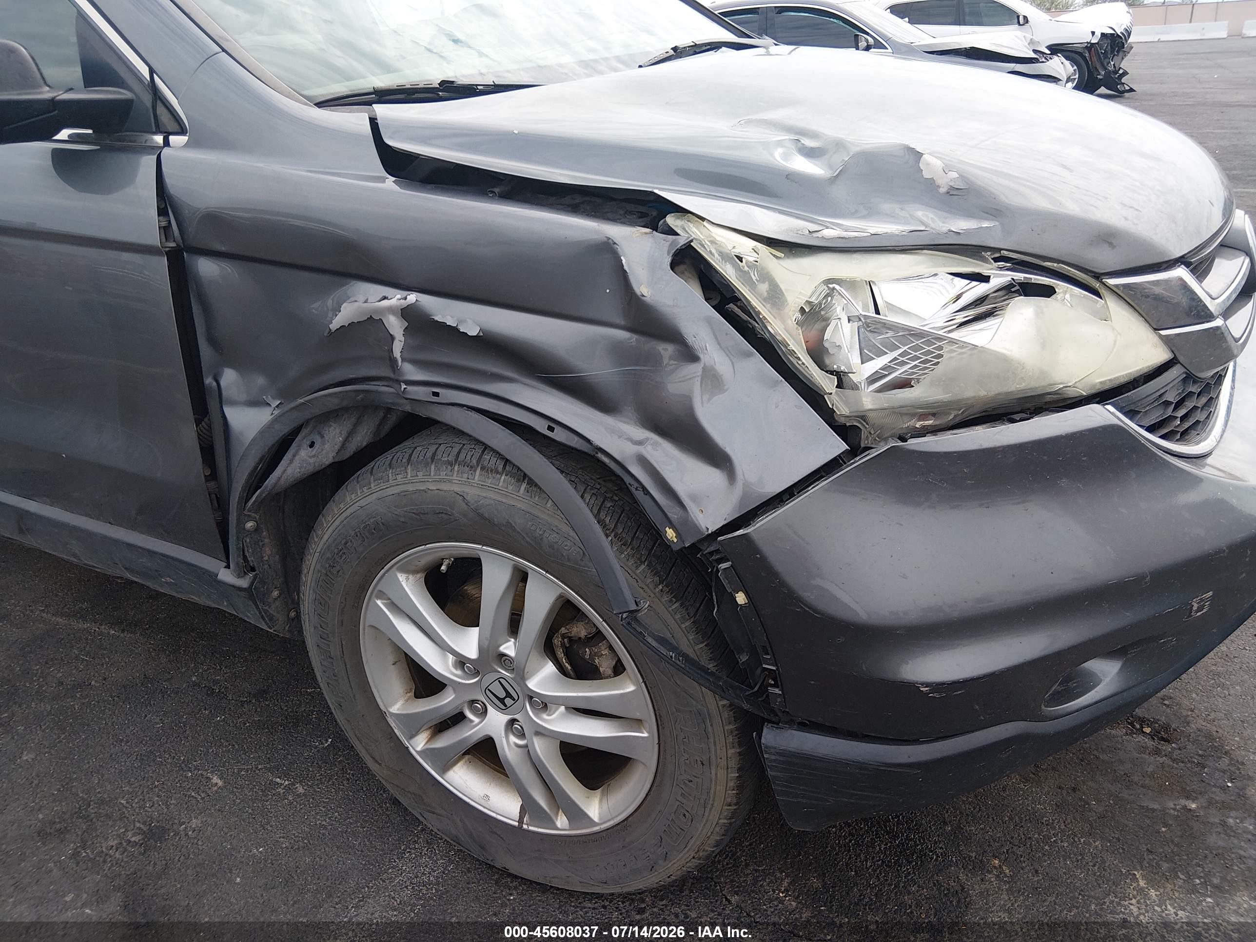 2010 Honda Cr-v Ex Gray vin: 5J6RE4H57AL078480
