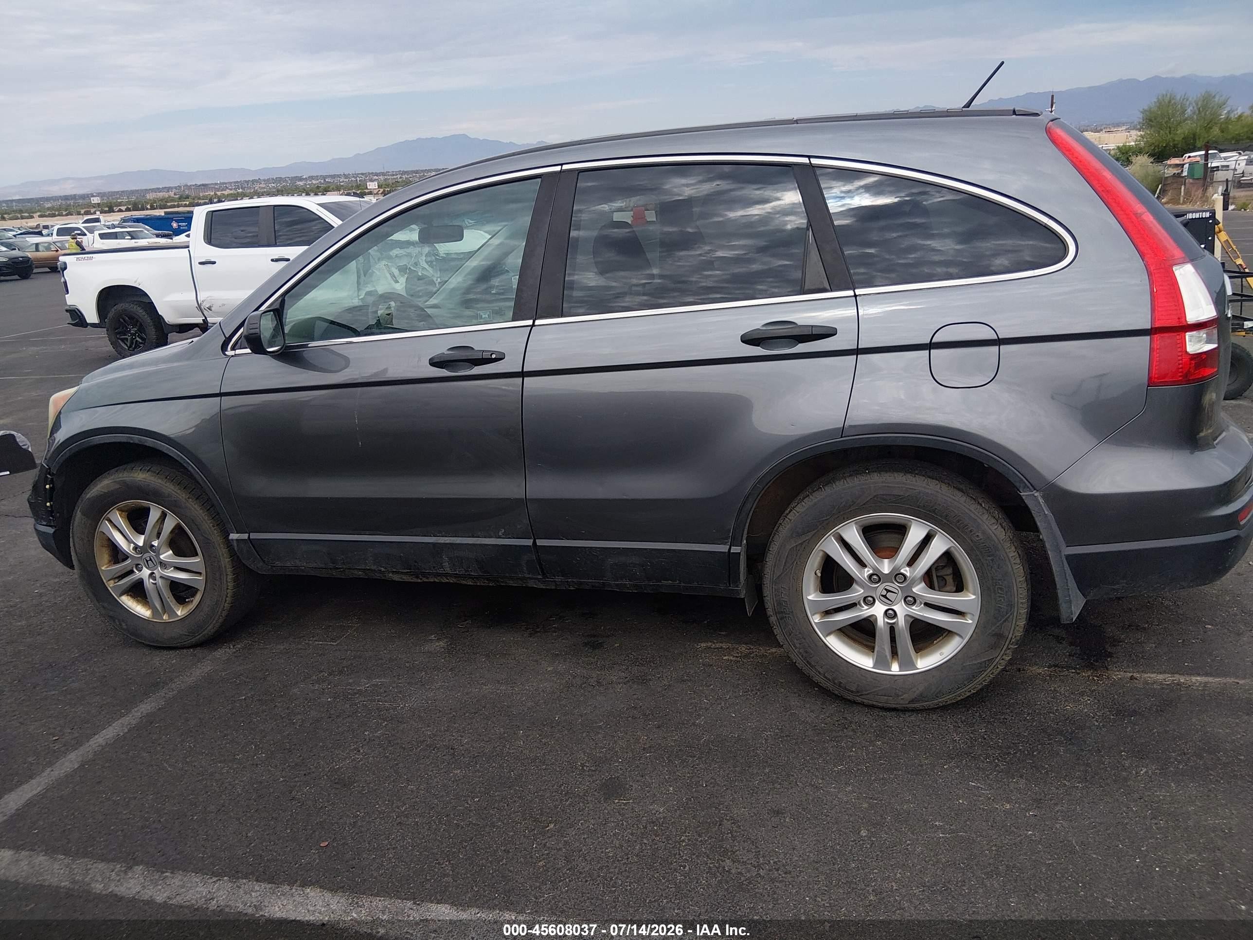 2010 Honda Cr-v Ex Gray vin: 5J6RE4H57AL078480