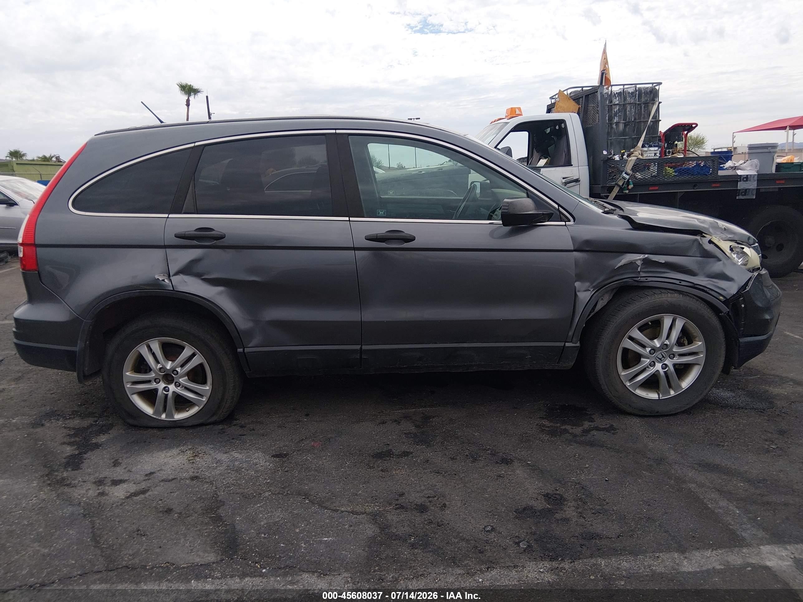 2010 Honda Cr-v Ex Gray vin: 5J6RE4H57AL078480