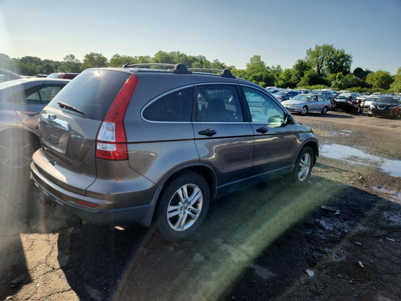 2010 Honda Cr-v Ex Gray vin: 5J6RE4H57AL080682