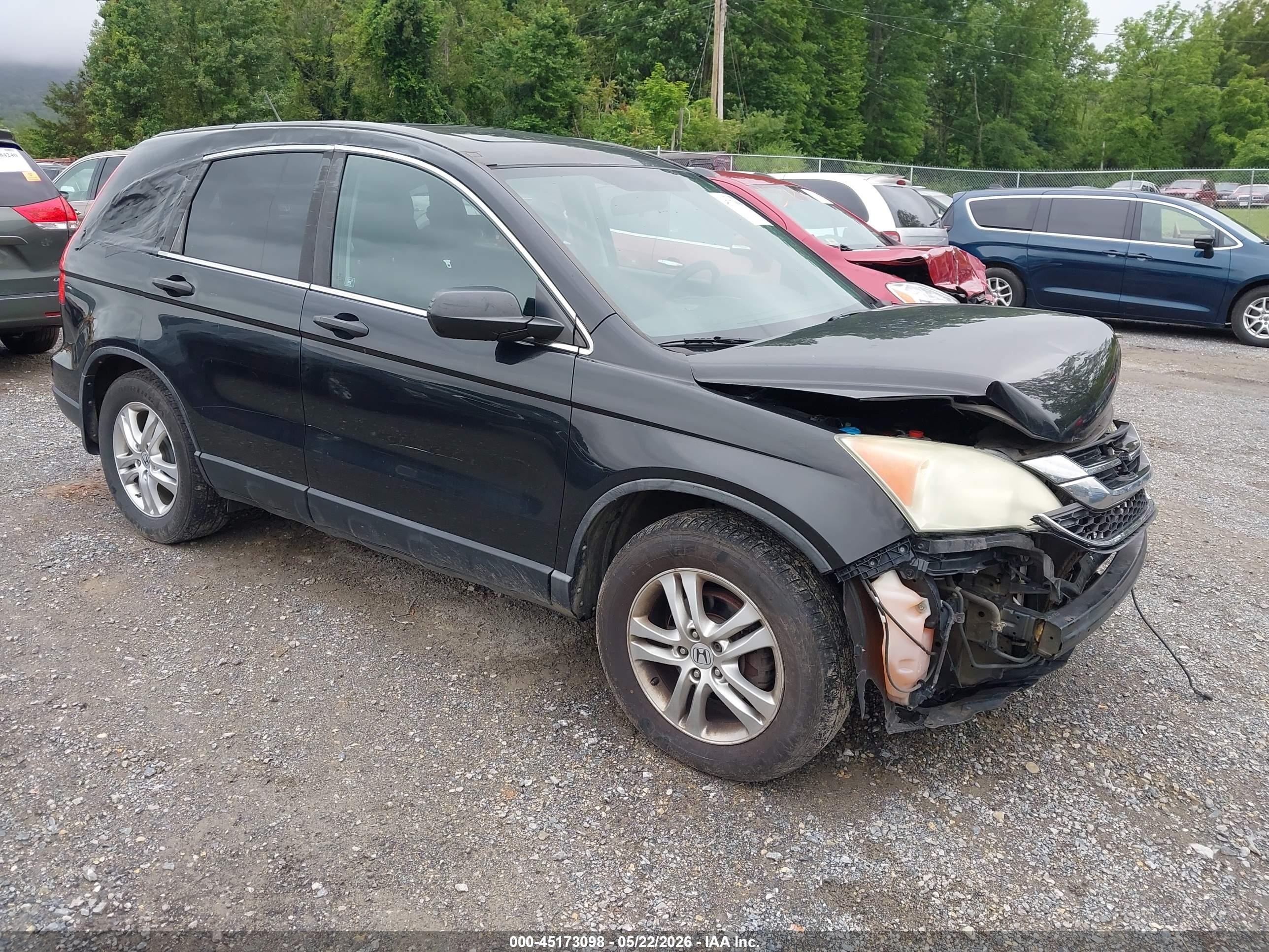 2010 Honda Cr-v Ex Black vin: 5J6RE4H57AL080729