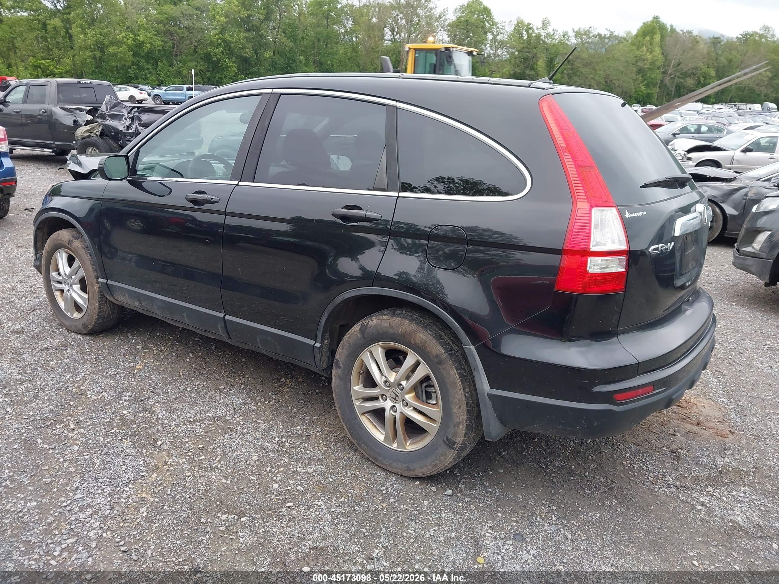 2010 Honda Cr-v Ex Black vin: 5J6RE4H57AL080729