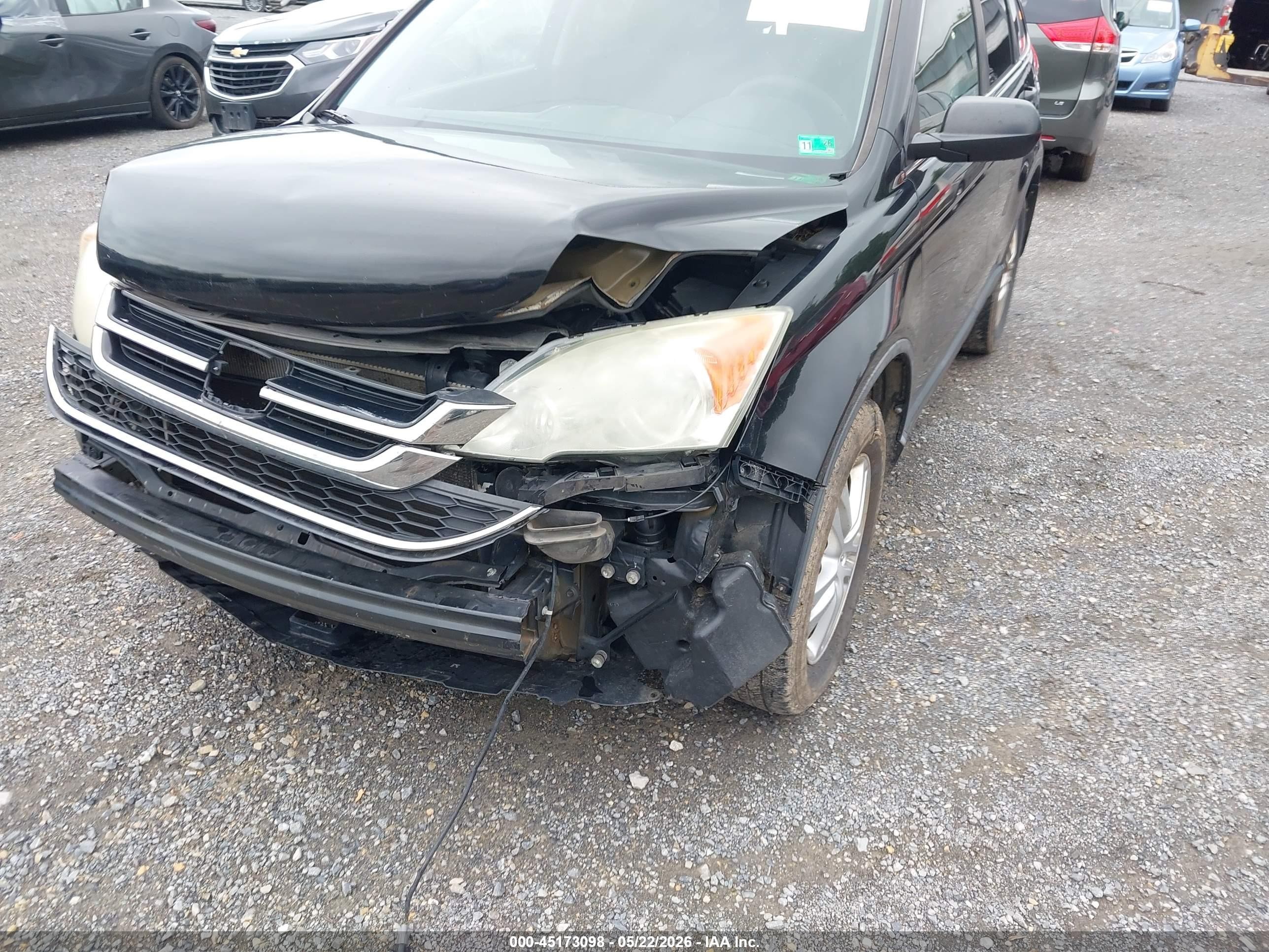 2010 Honda Cr-v Ex Black vin: 5J6RE4H57AL080729