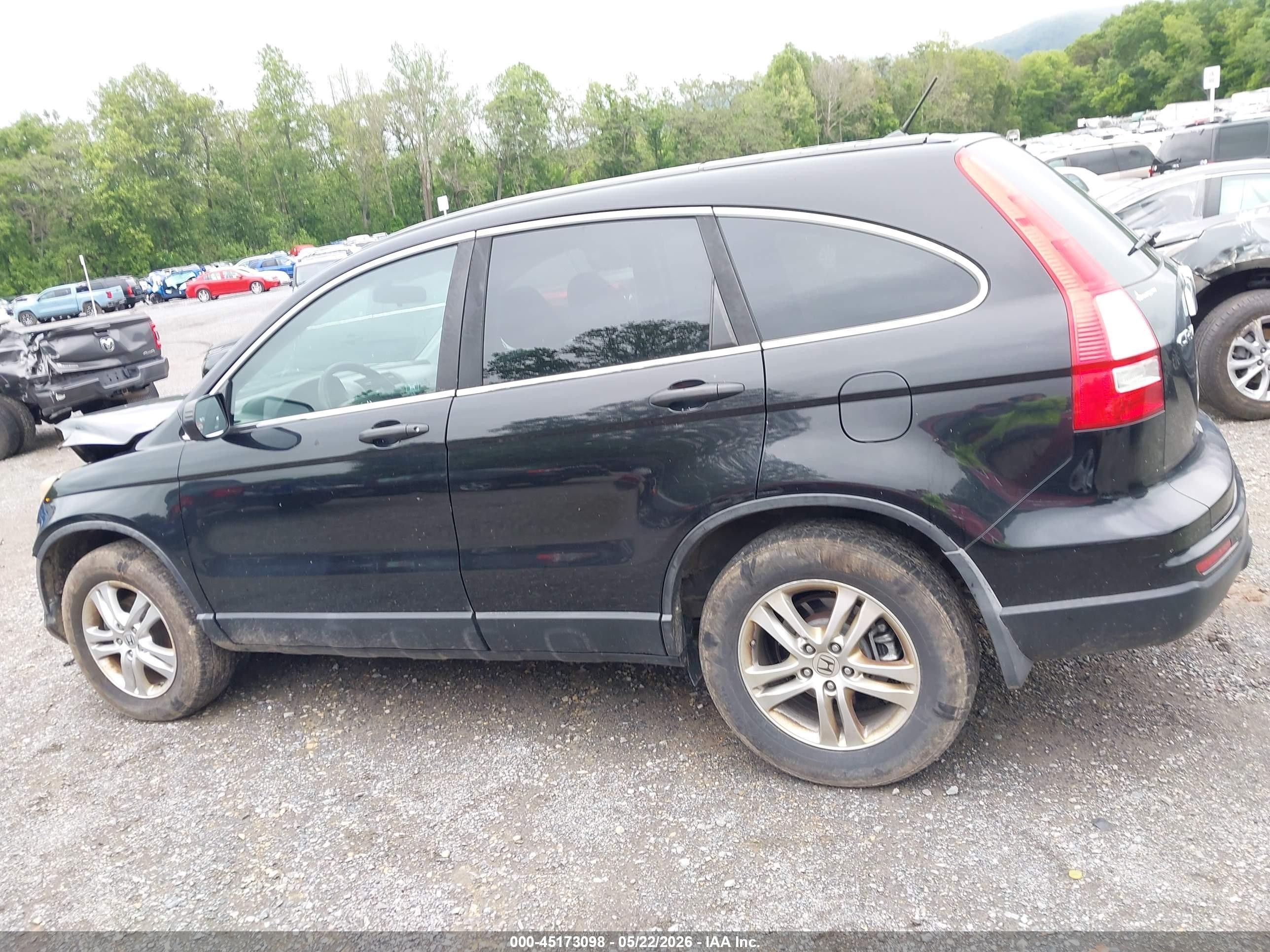 2010 Honda Cr-v Ex Black vin: 5J6RE4H57AL080729