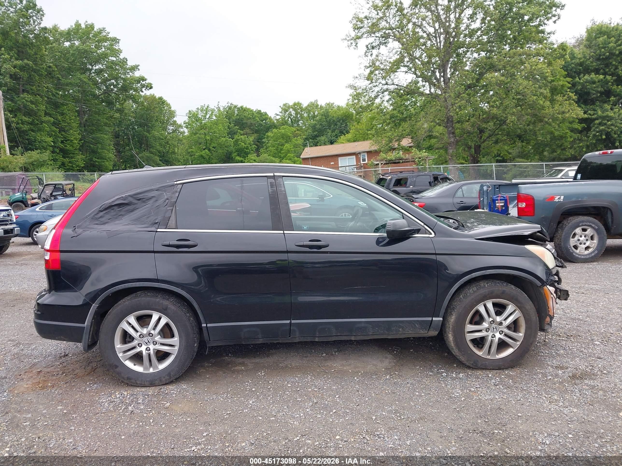 2010 Honda Cr-v Ex Black vin: 5J6RE4H57AL080729