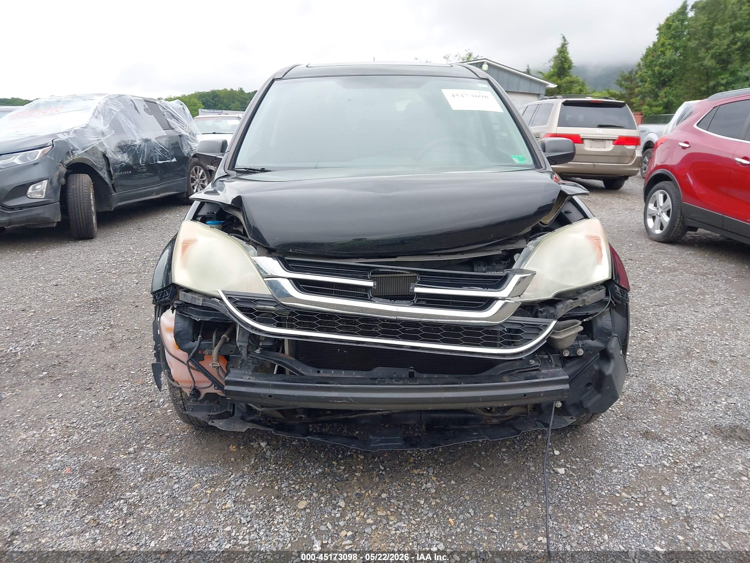 2010 Honda Cr-v Ex Black vin: 5J6RE4H57AL080729