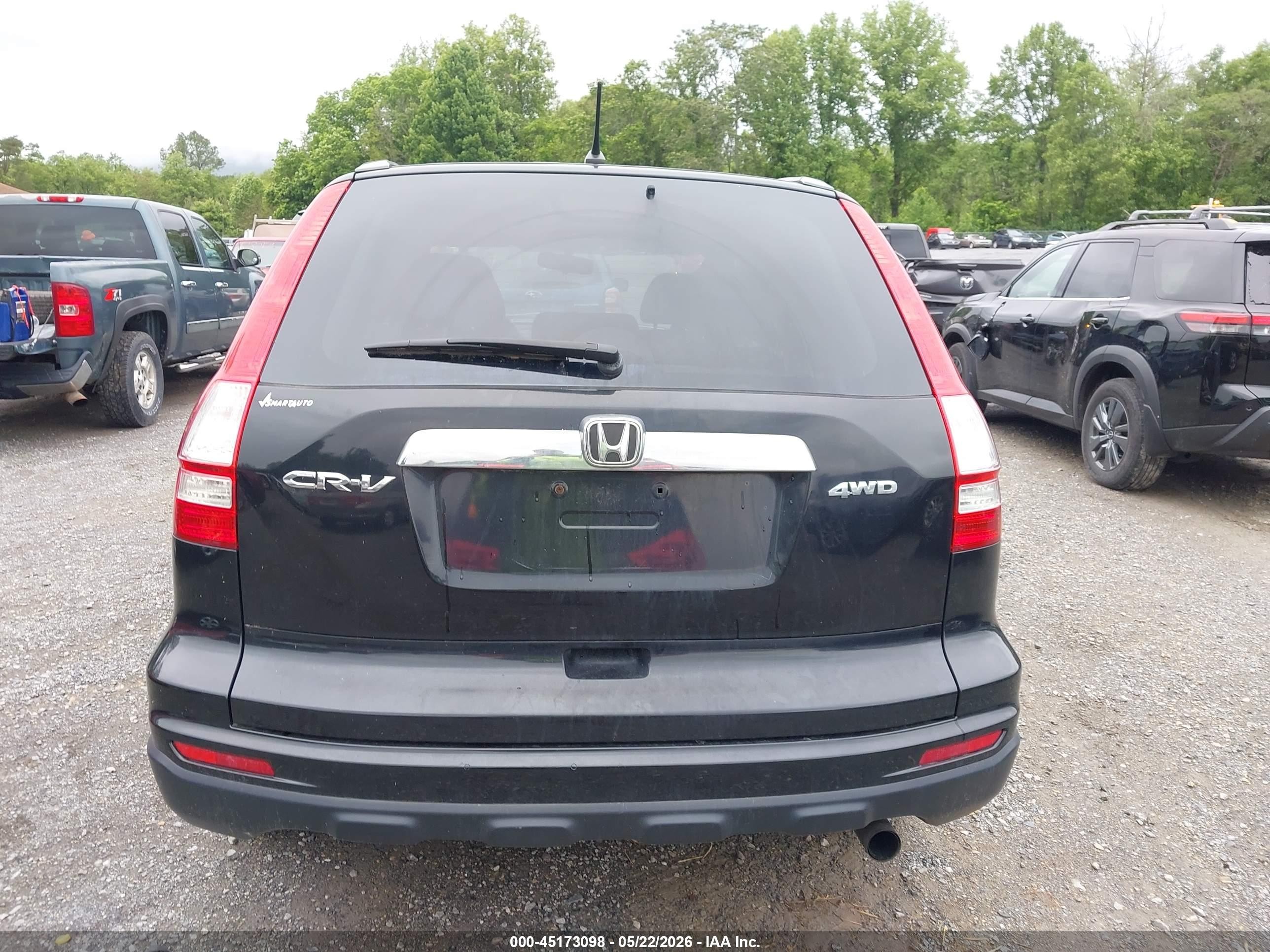 2010 Honda Cr-v Ex Black vin: 5J6RE4H57AL080729