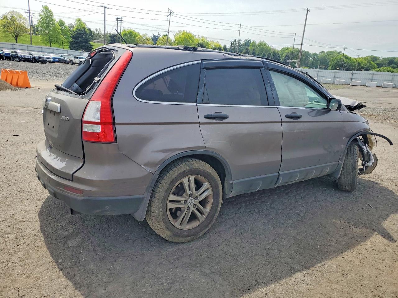 2010 Honda Cr-v Ex Gray vin: 5J6RE4H57AL085283