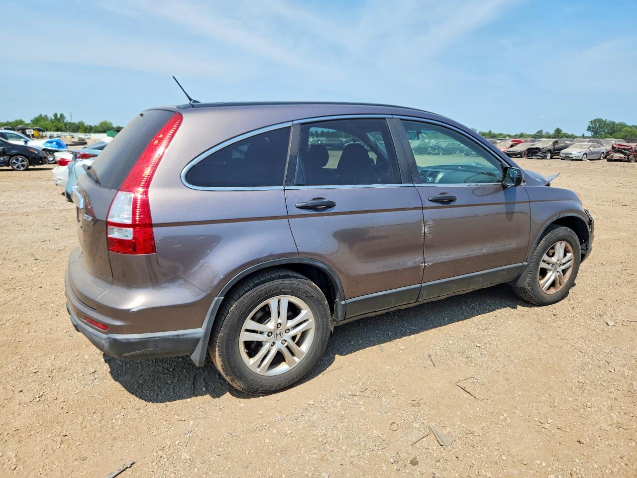 2011 Honda Cr-v Ex Gray vin: 5J6RE4H57BL013288