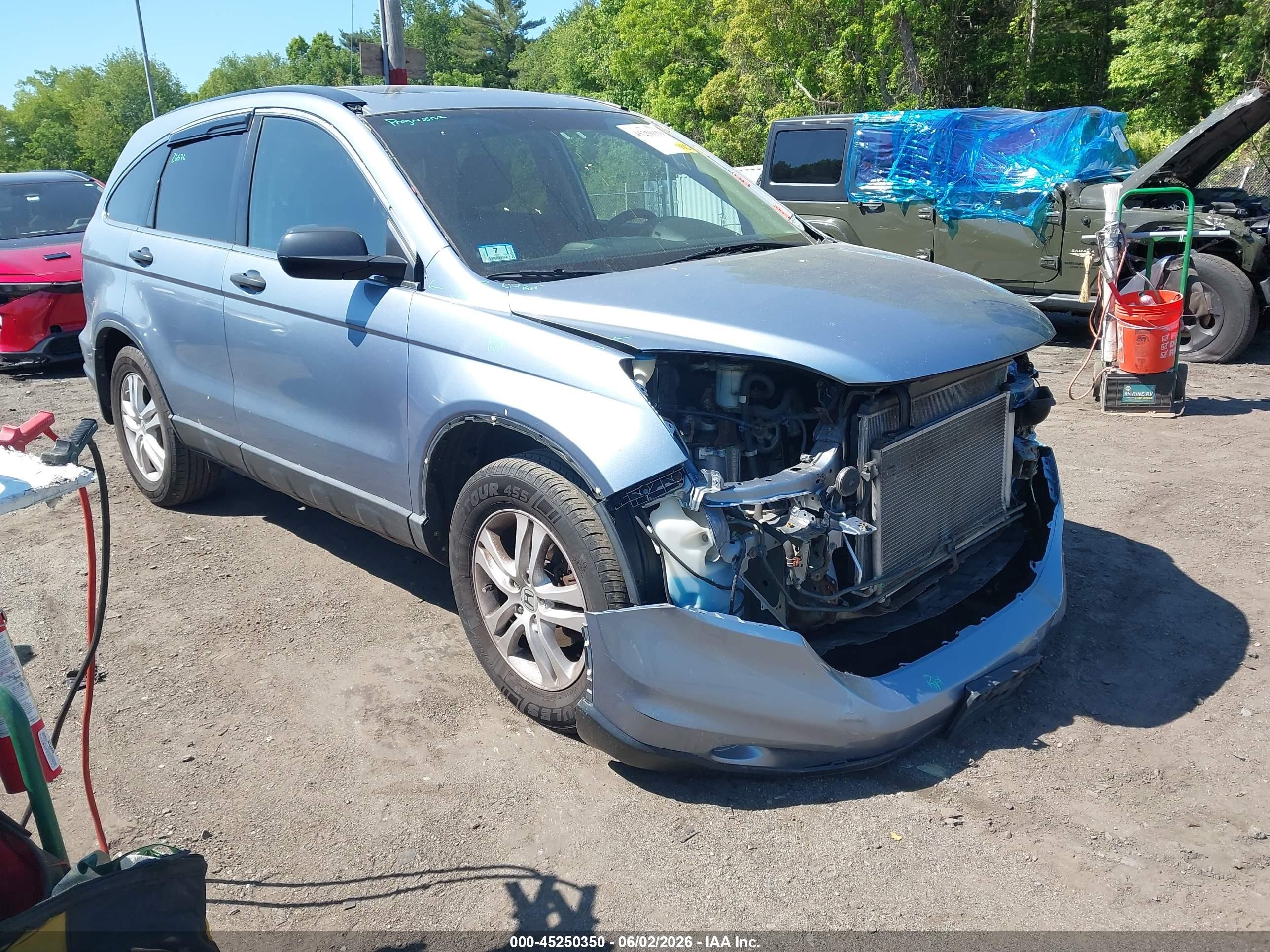 2011 Honda Cr-v Ex Синий vin: 5J6RE4H57BL062121