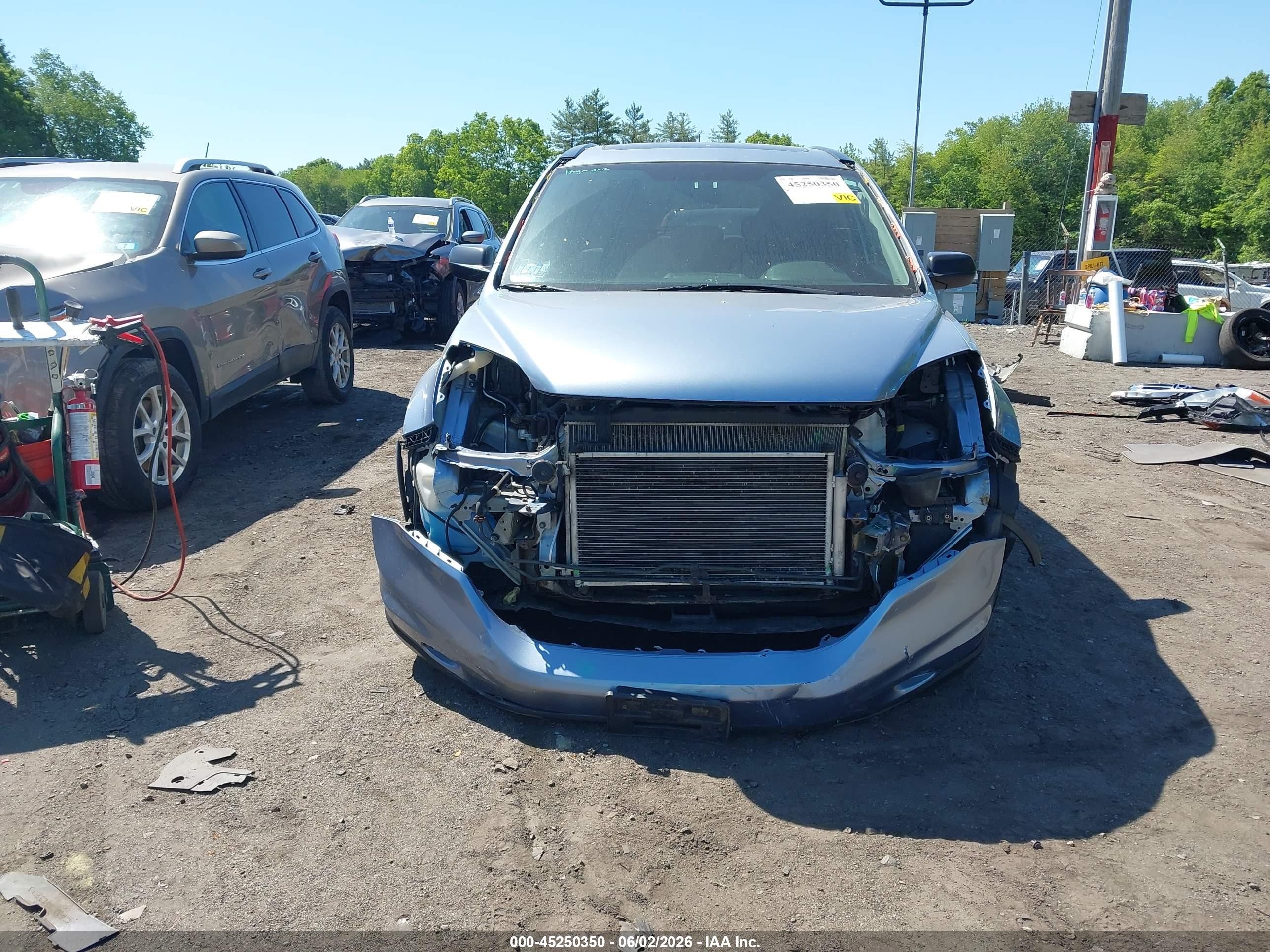 2011 Honda Cr-v Ex Синий vin: 5J6RE4H57BL062121