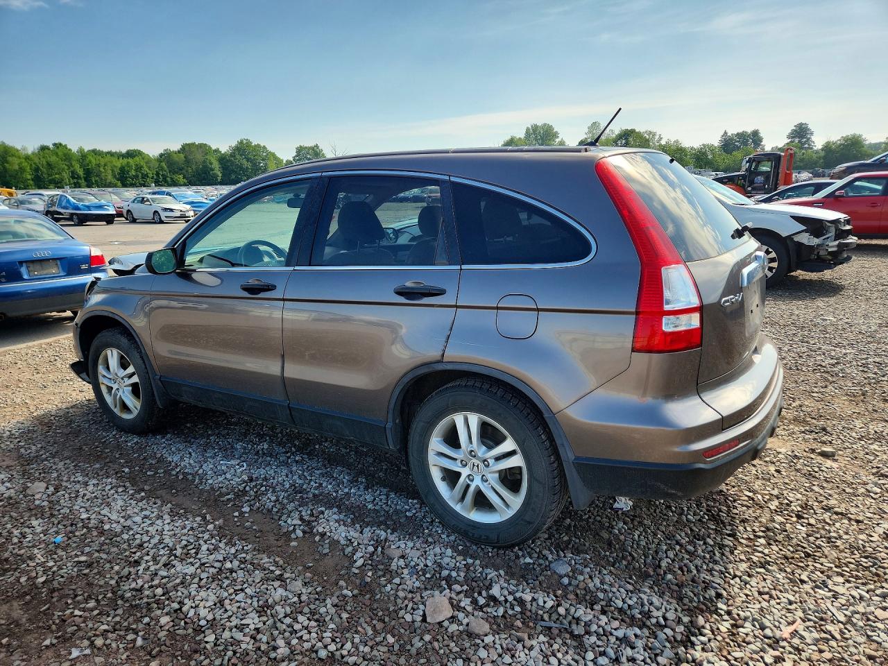 2011 Honda Cr-v Ex Коричневый vin: 5J6RE4H57BL098696