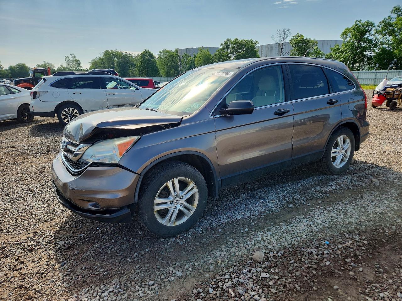 2011 Honda Cr-v Ex Brown vin: 5J6RE4H57BL098696