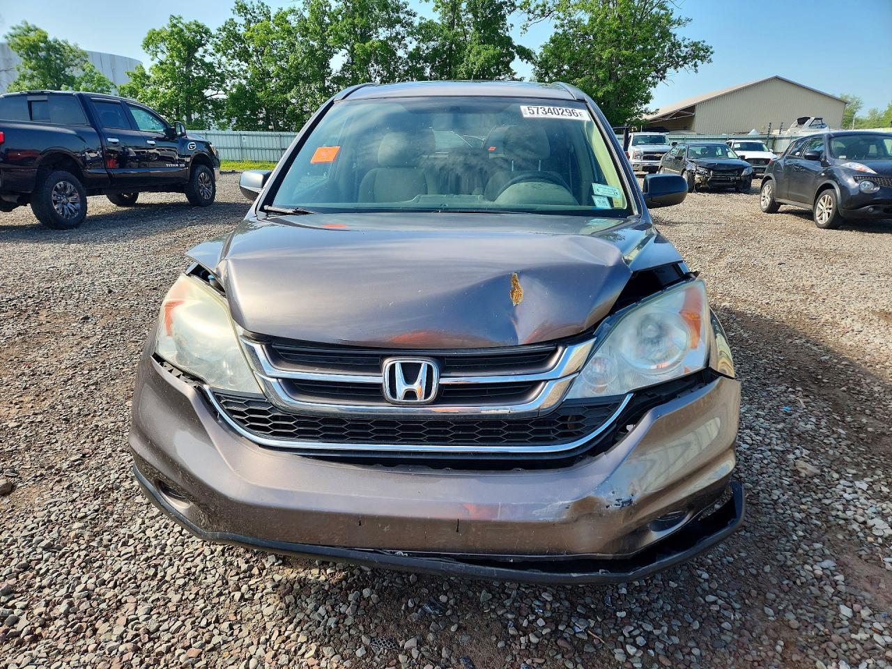 2011 Honda Cr-v Ex Коричневый vin: 5J6RE4H57BL098696