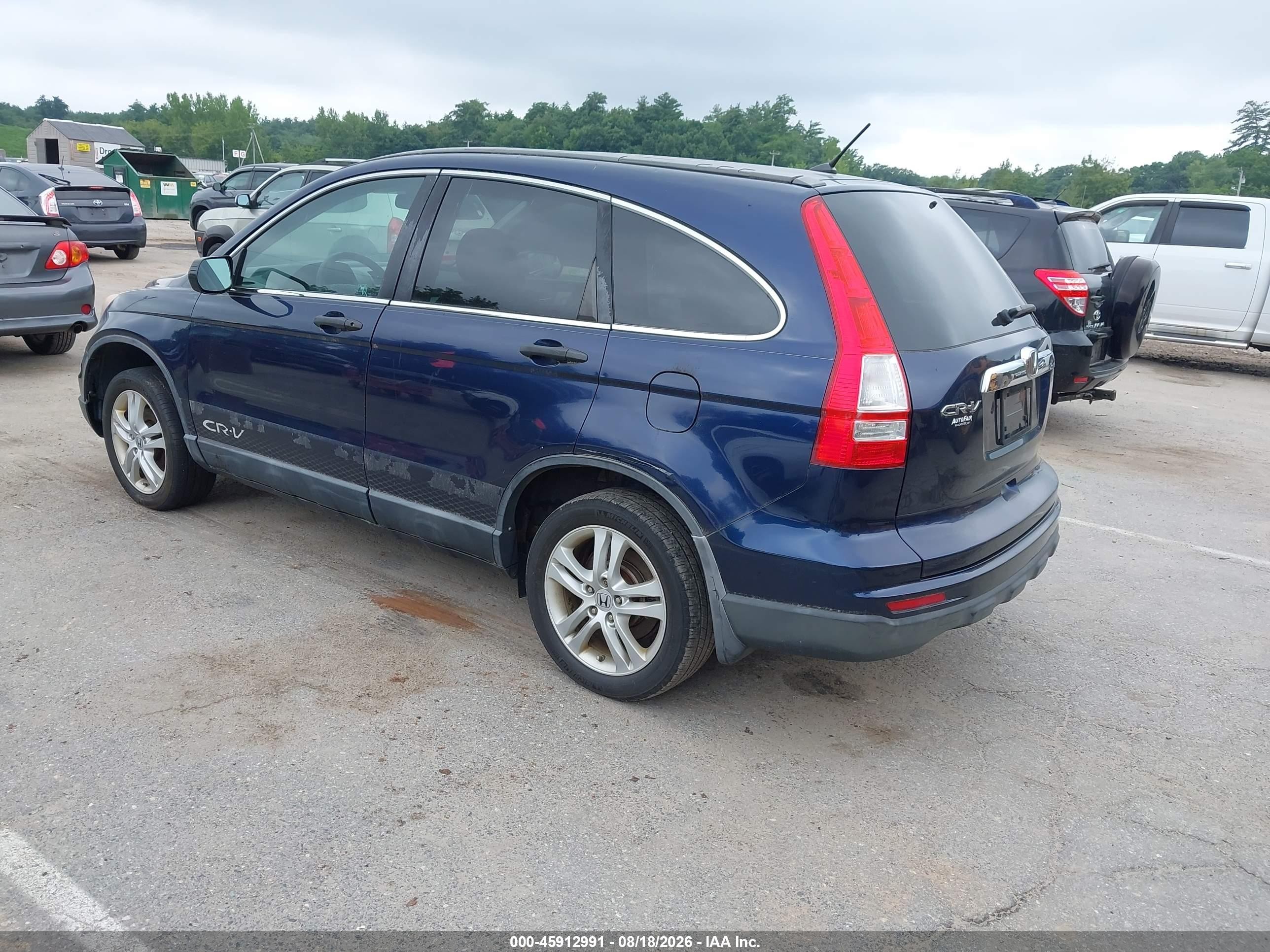 2010 Honda Cr-v Ex Blue vin: 5J6RE4H58AL006980