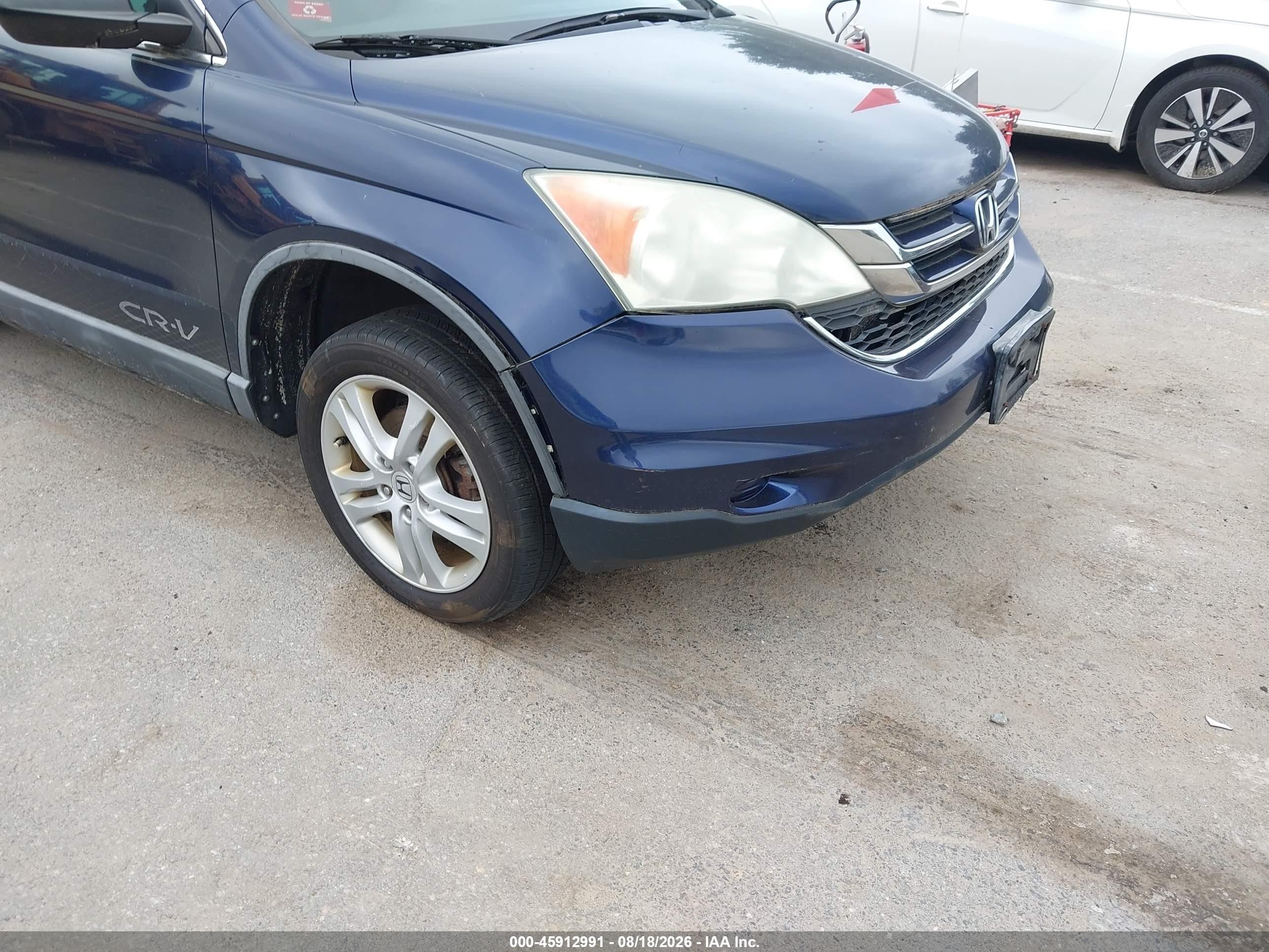 2010 Honda Cr-v Ex Blue vin: 5J6RE4H58AL006980