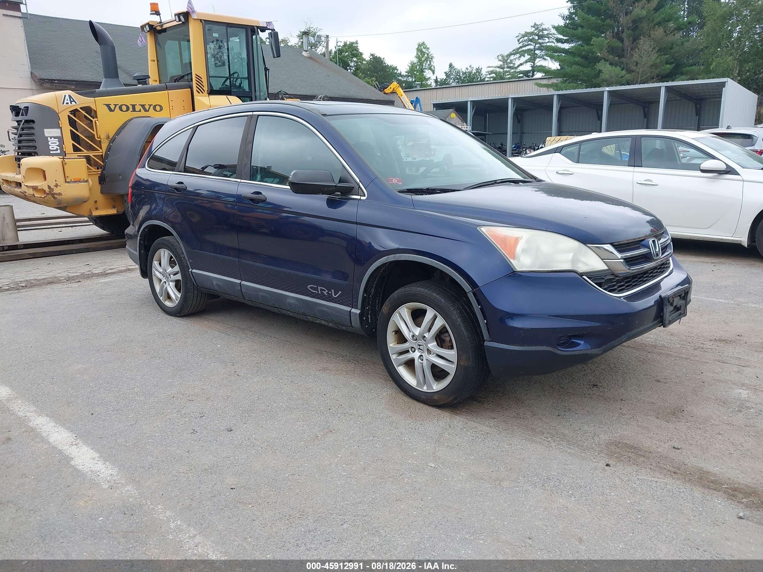 2010 Honda Cr-v Ex Blue vin: 5J6RE4H58AL006980