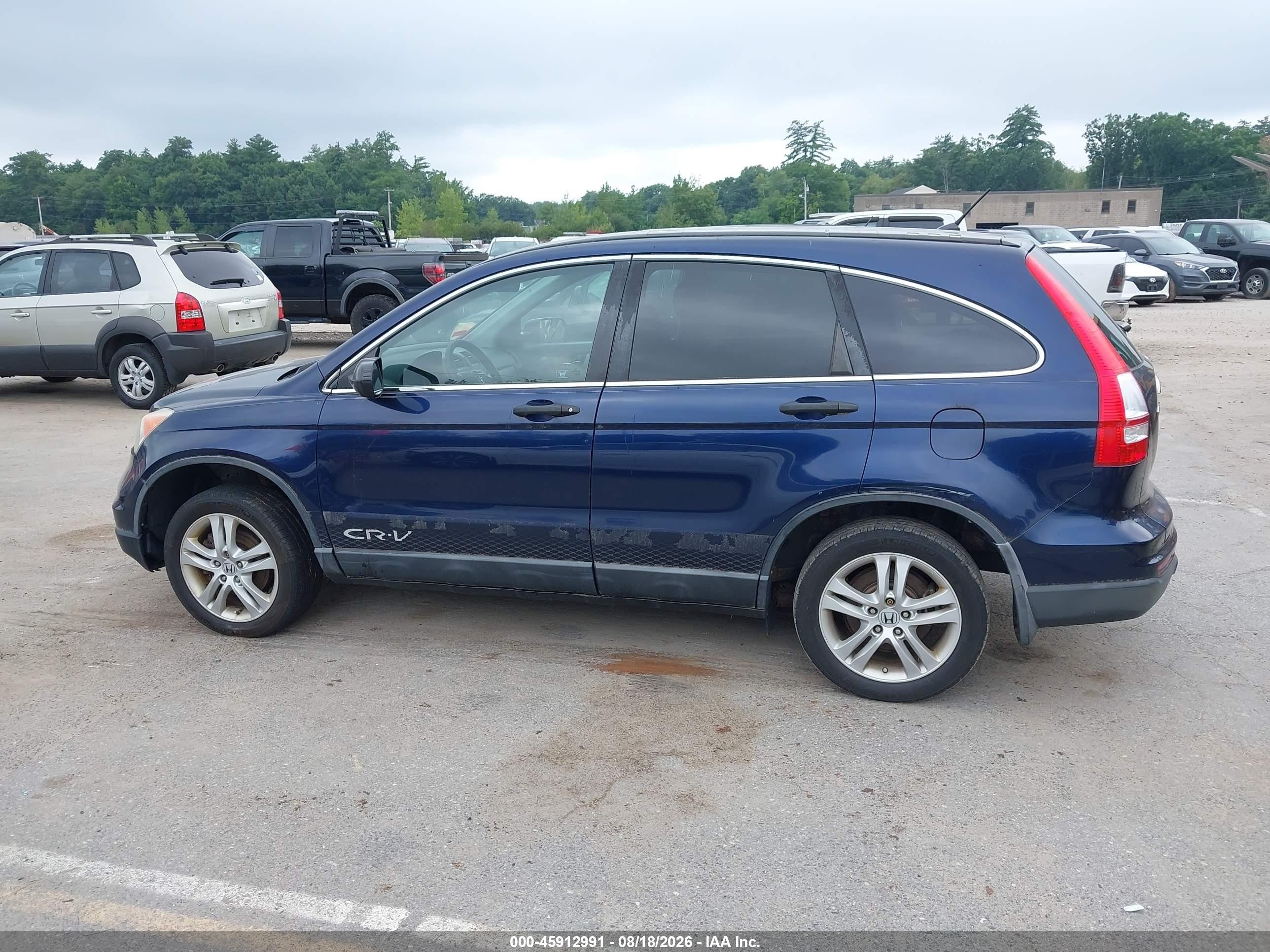 2010 Honda Cr-v Ex Blue vin: 5J6RE4H58AL006980