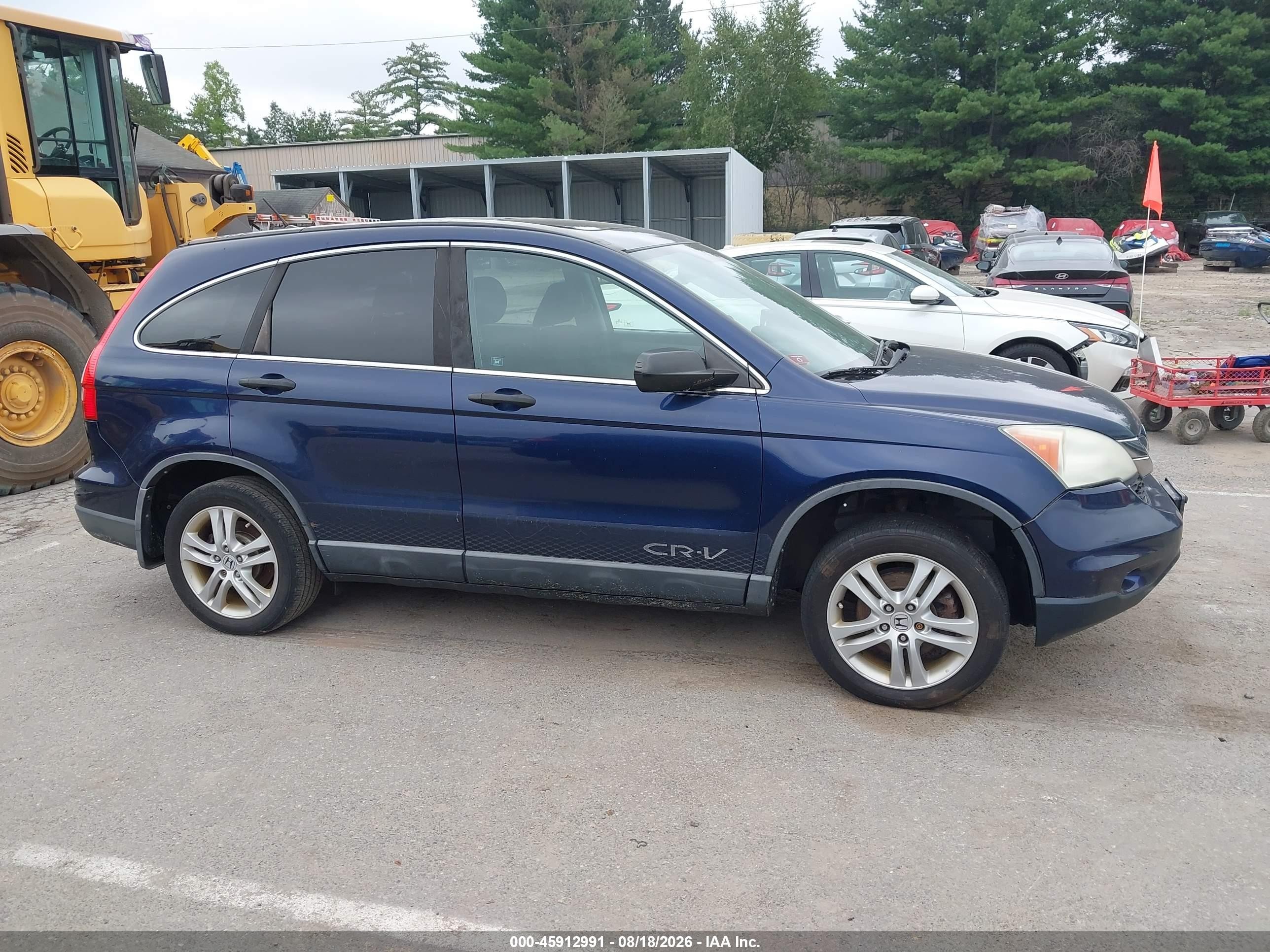 2010 Honda Cr-v Ex Blue vin: 5J6RE4H58AL006980