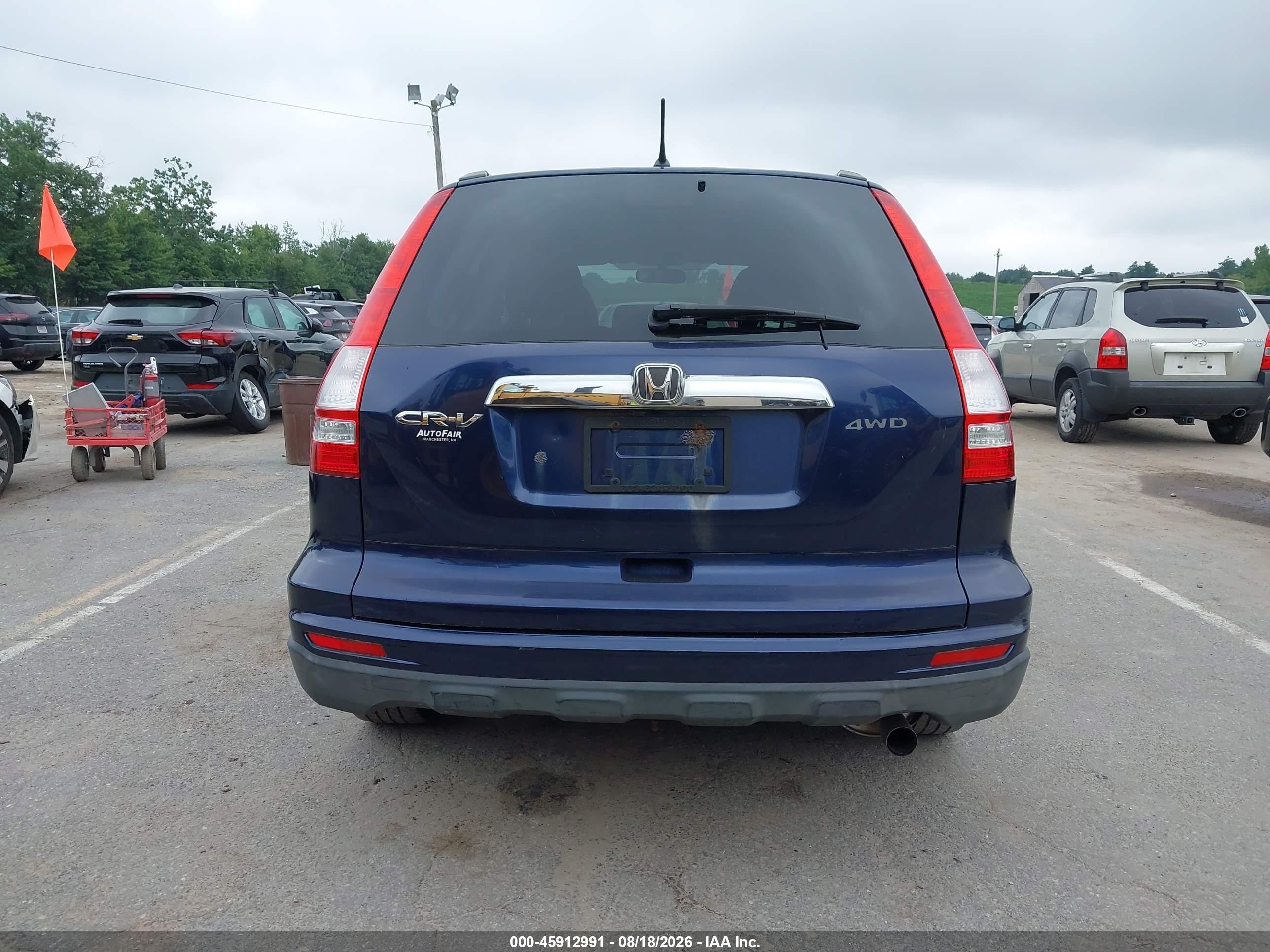 2010 Honda Cr-v Ex Blue vin: 5J6RE4H58AL006980
