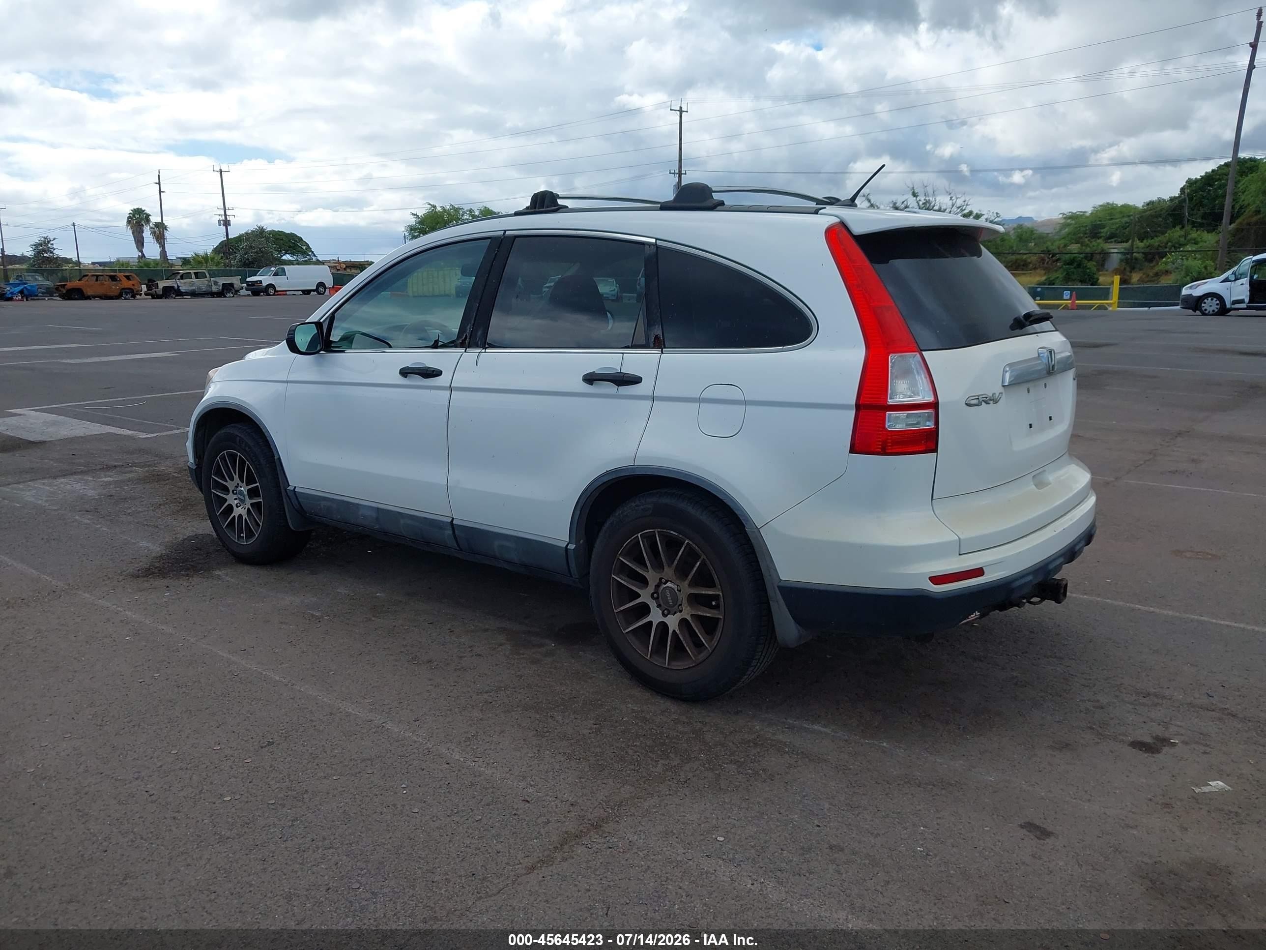 2010 Honda Cr-v Ex White vin: 5J6RE4H58AL023682