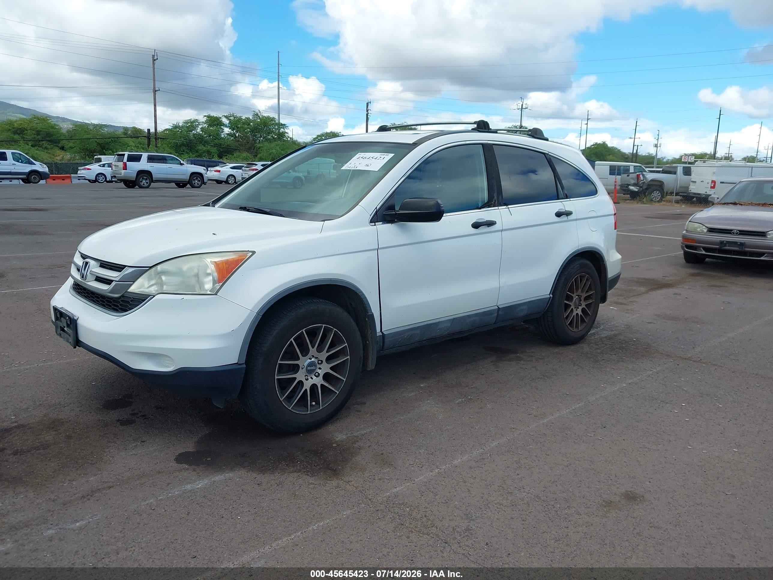 2010 Honda Cr-v Ex White vin: 5J6RE4H58AL023682