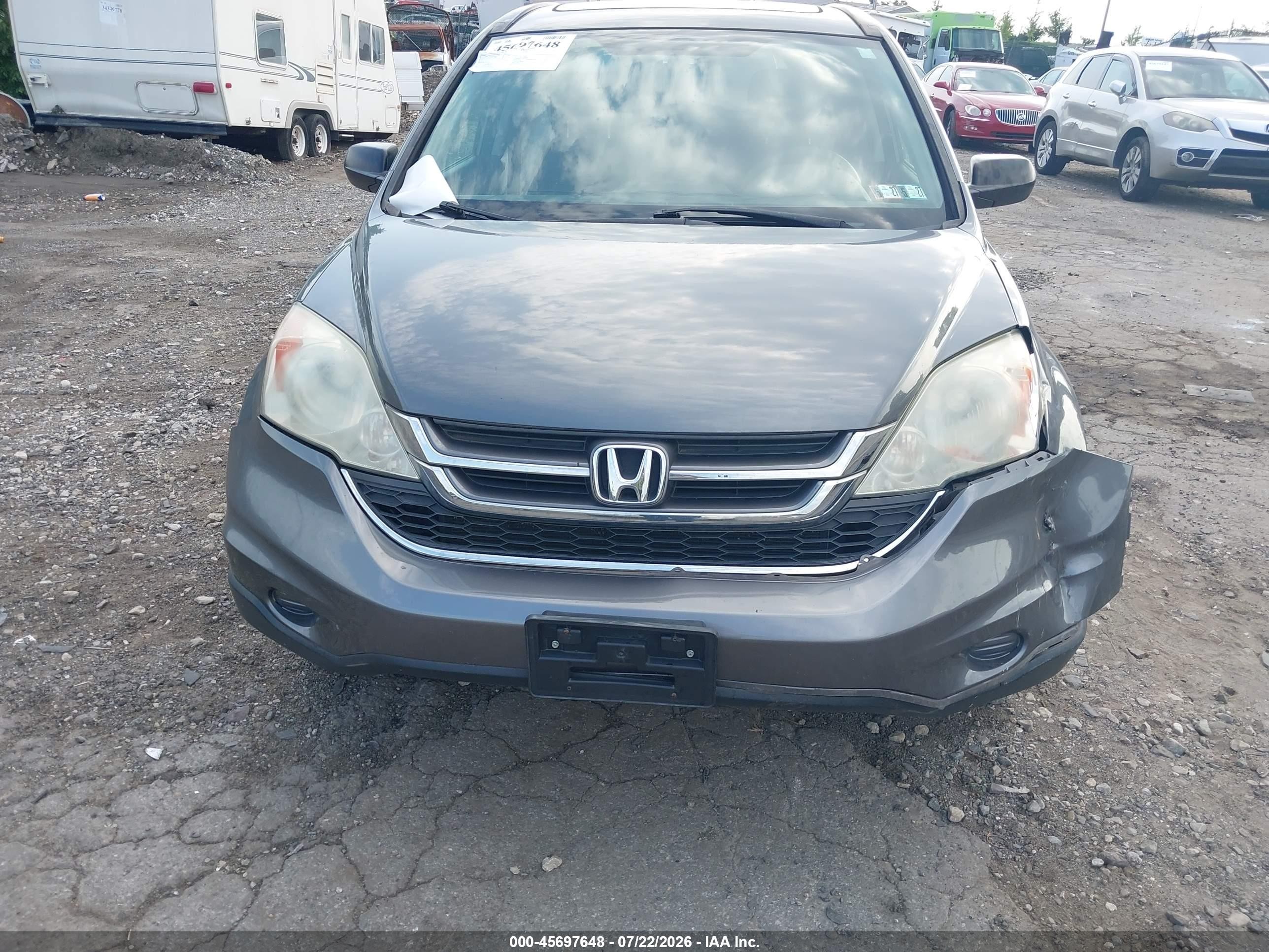 2010 Honda Cr-v Ex Gray vin: 5J6RE4H58AL031586