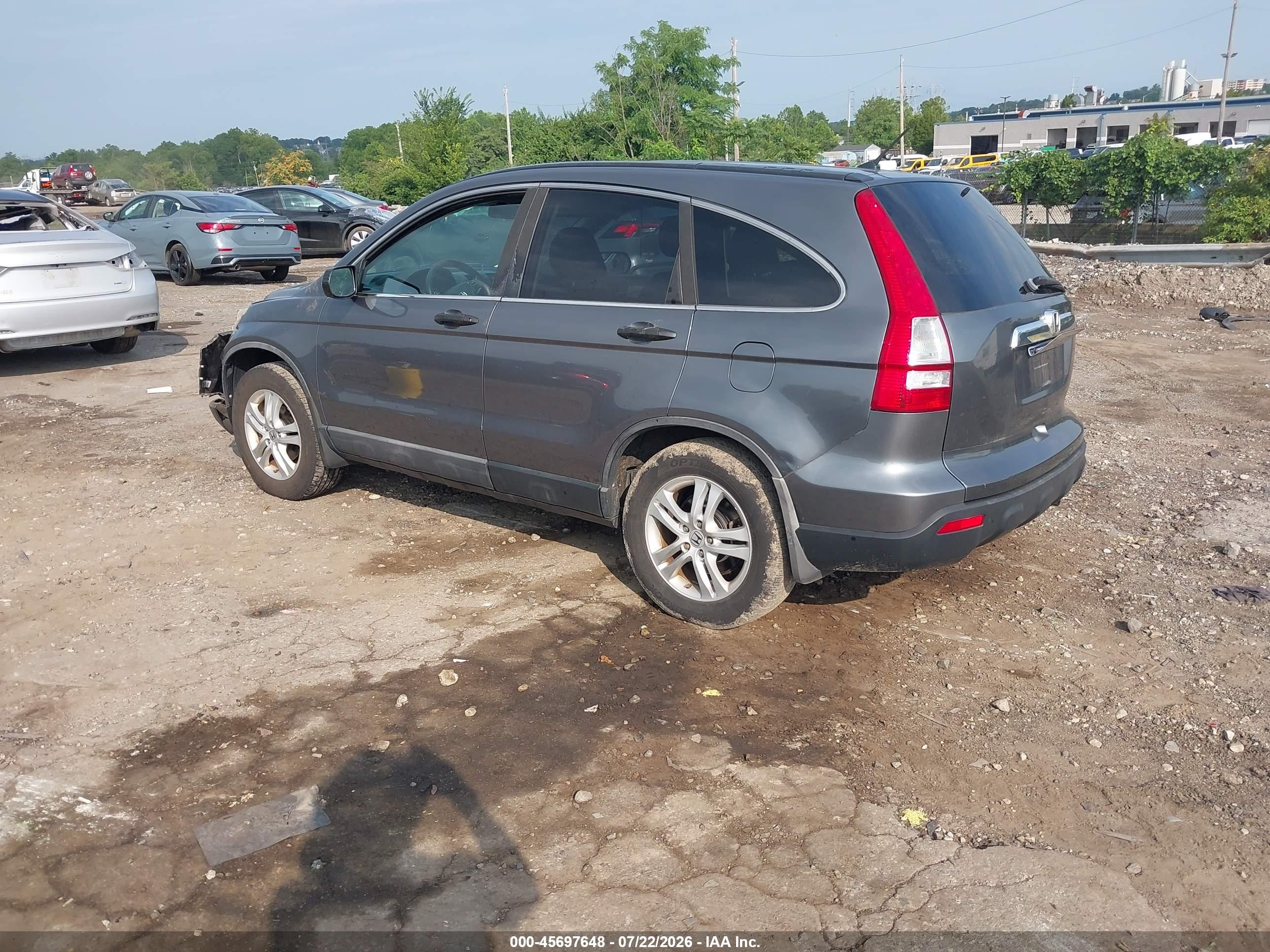 2010 Honda Cr-v Ex Gray vin: 5J6RE4H58AL031586