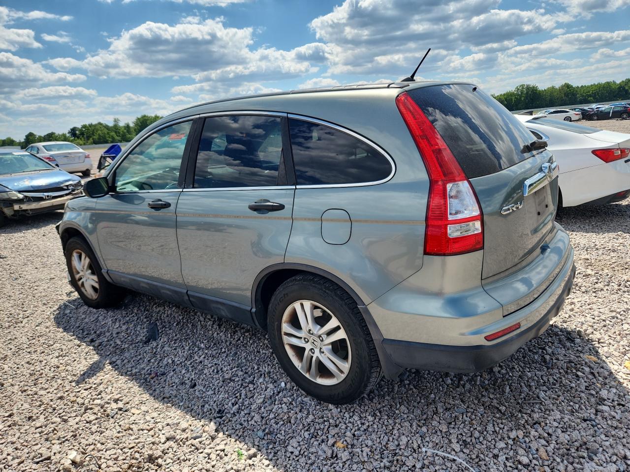 2010 Honda Cr-v Ex Green vin: 5J6RE4H58AL044791