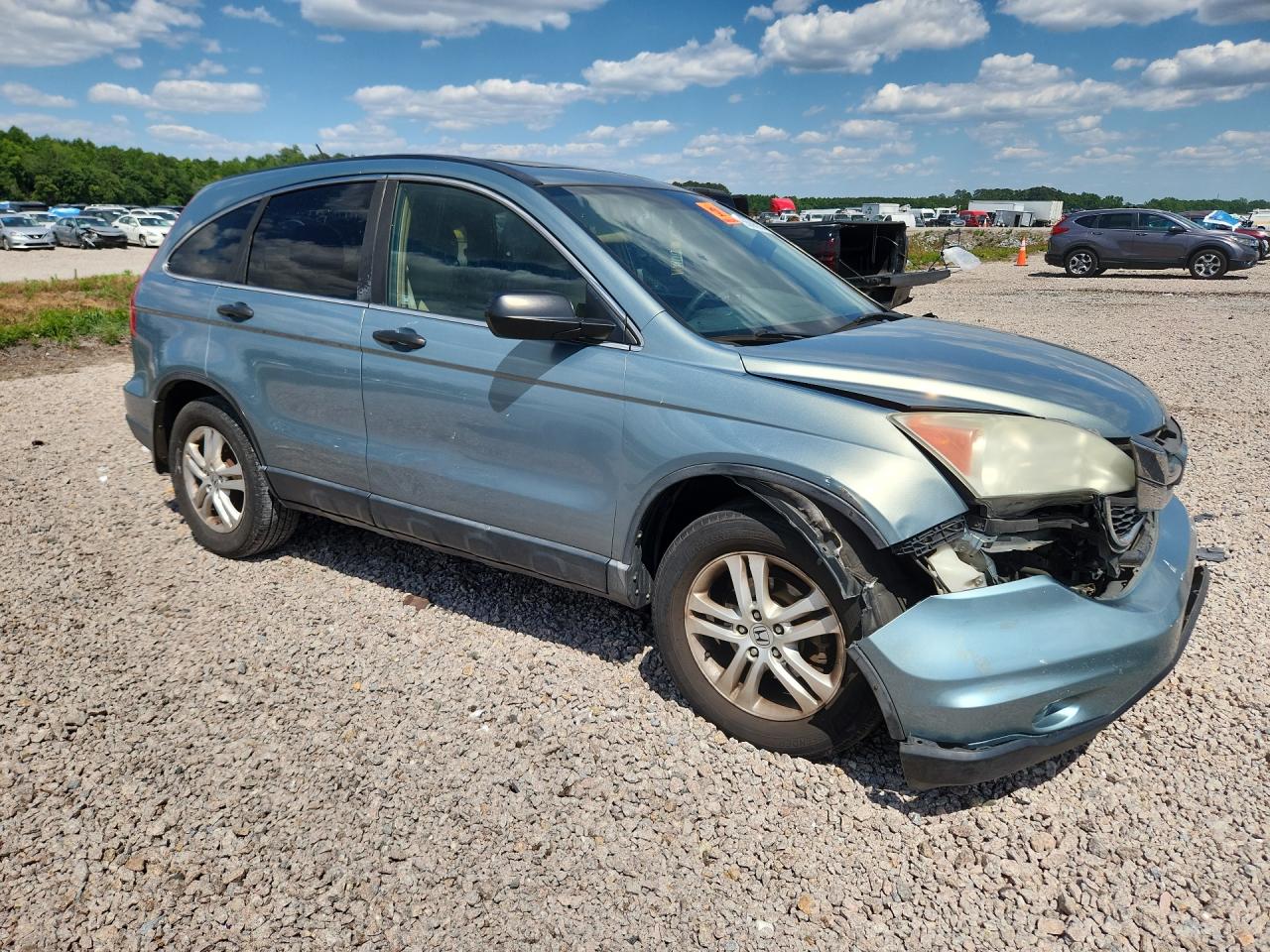 2010 Honda Cr-v Ex Green vin: 5J6RE4H58AL044791