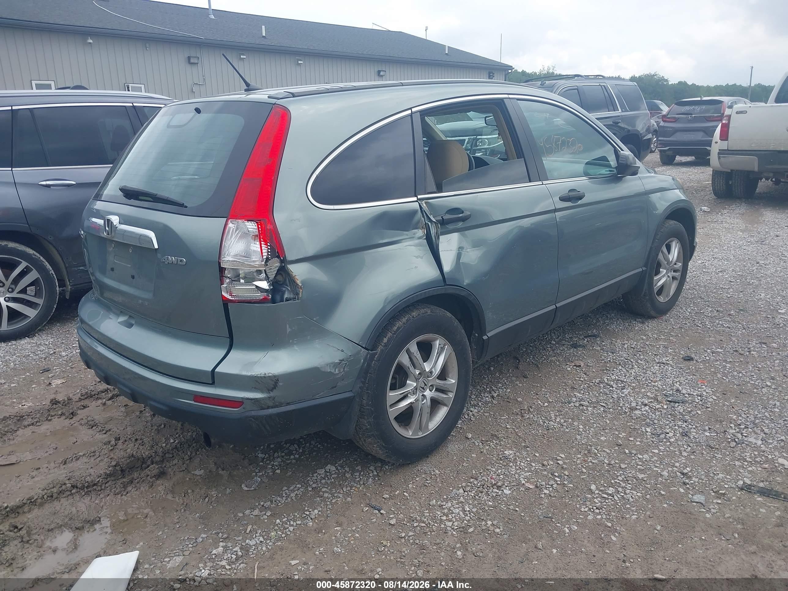 2010 Honda Cr-v Ex Синий vin: 5J6RE4H58AL064667