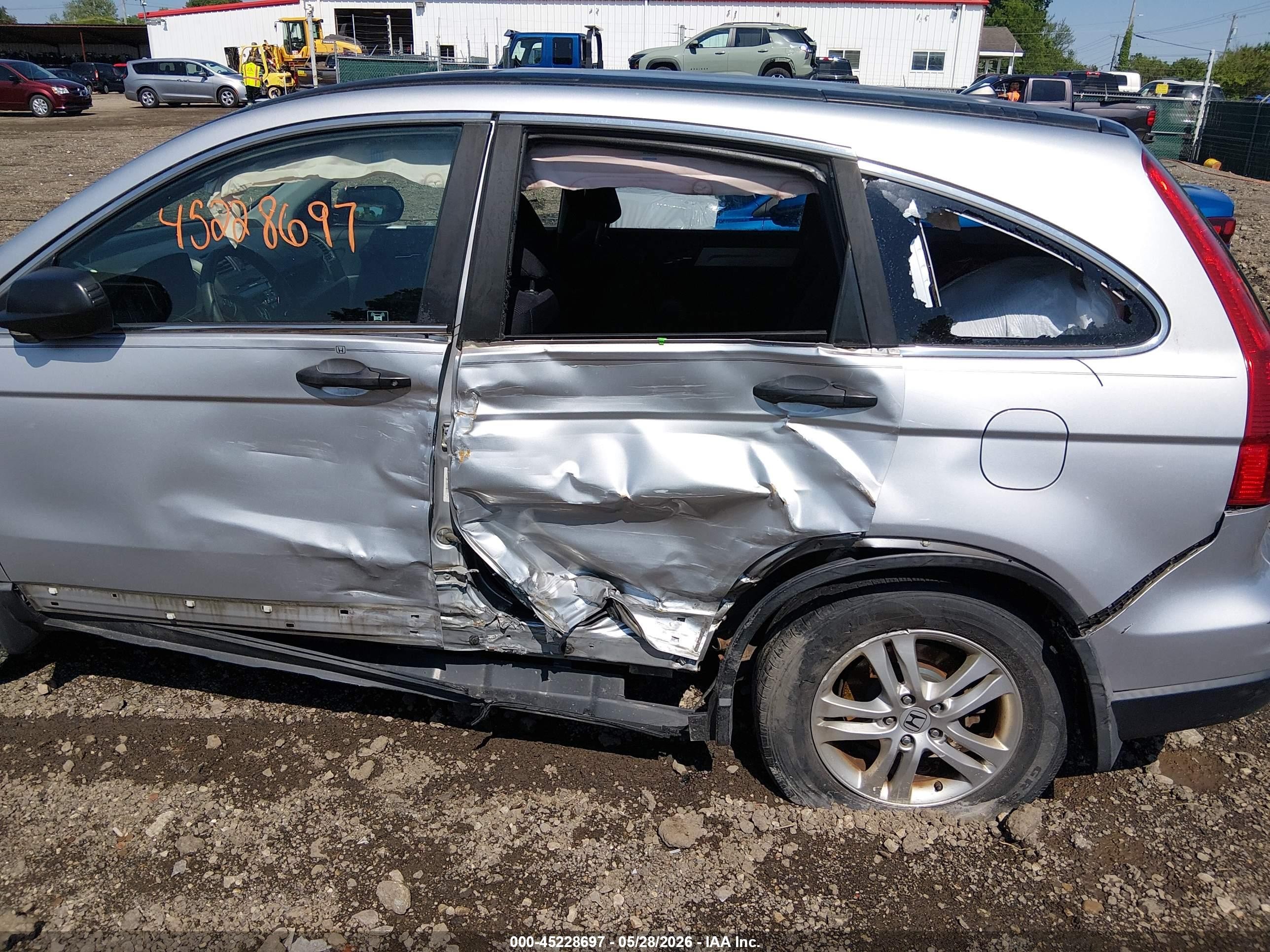 2010 Honda Cr-v Ex Silver vin: 5J6RE4H58AL067410