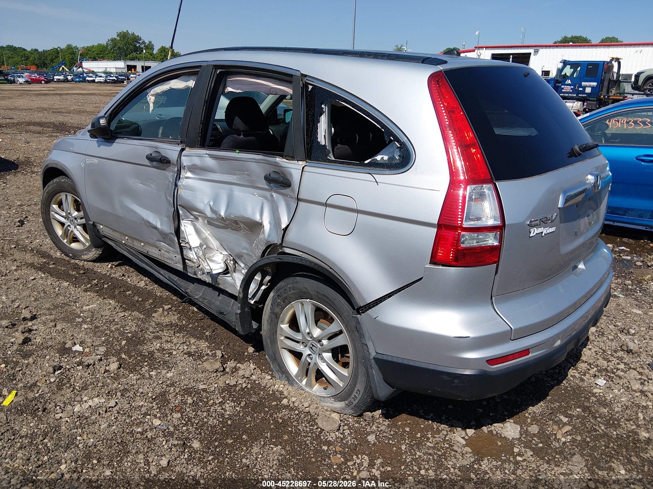 2010 Honda Cr-v Ex Silver vin: 5J6RE4H58AL067410