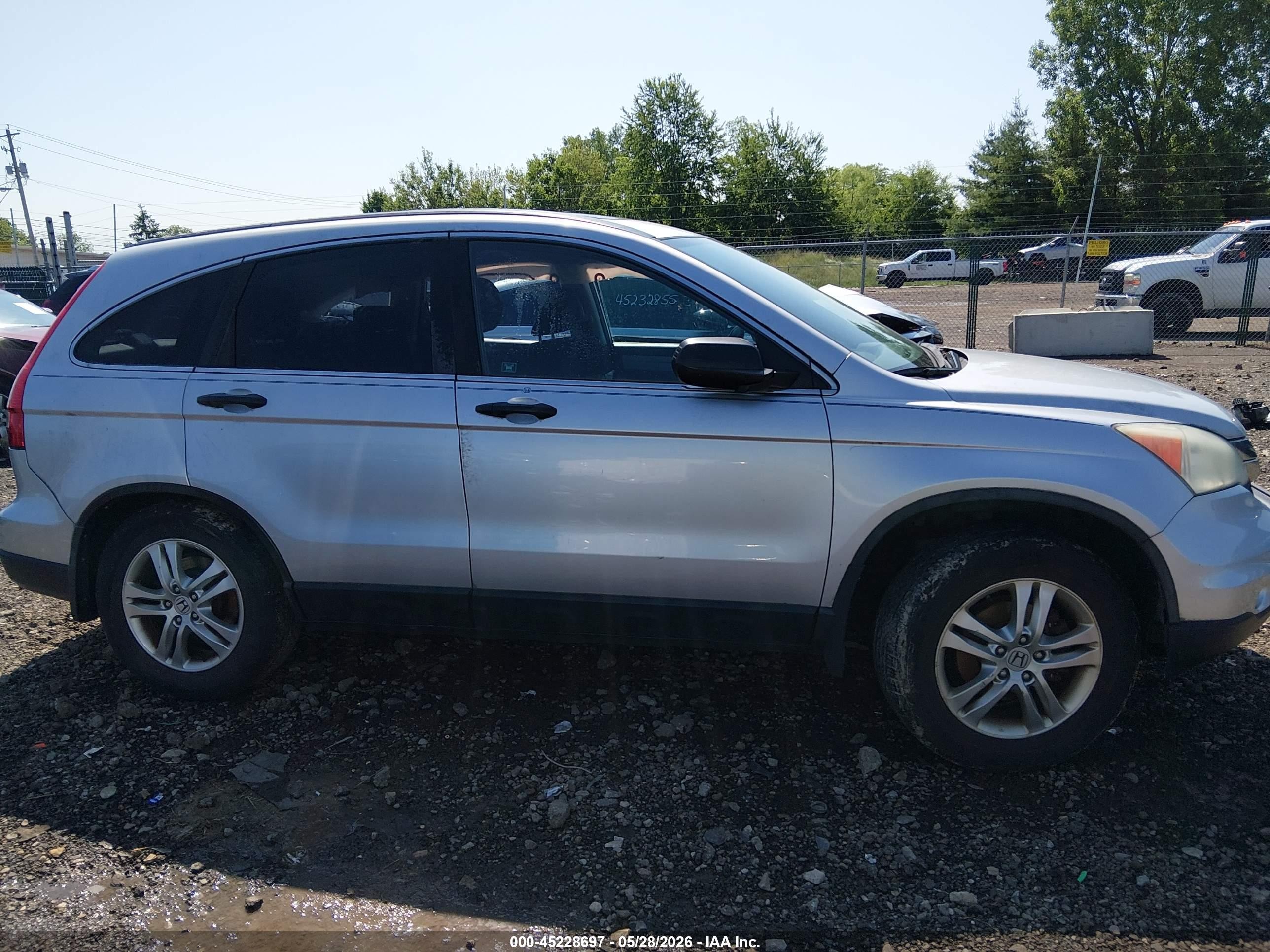 2010 Honda Cr-v Ex Silver vin: 5J6RE4H58AL067410