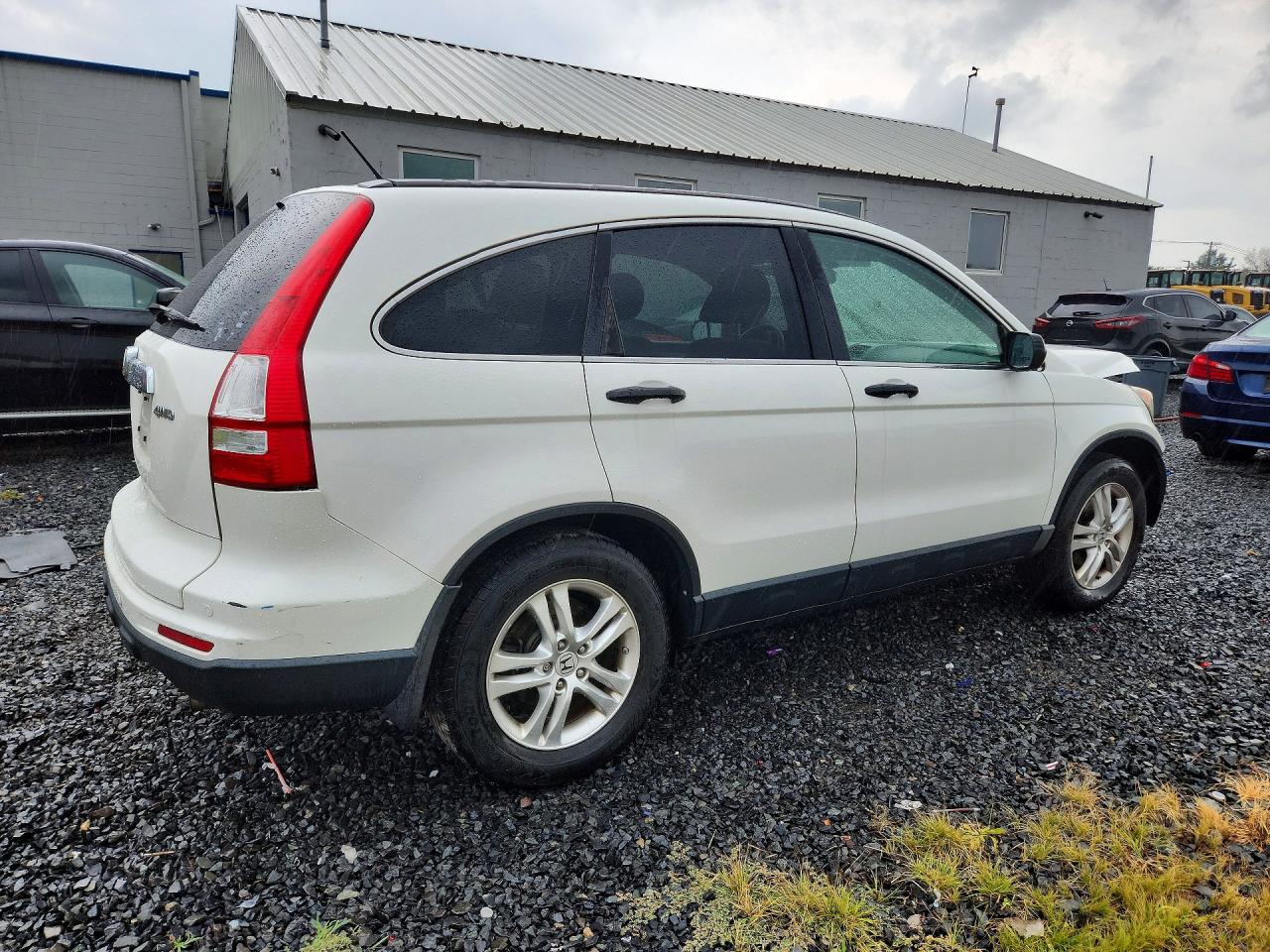 2010 Honda Cr-v Ex White vin: 5J6RE4H58AL084840