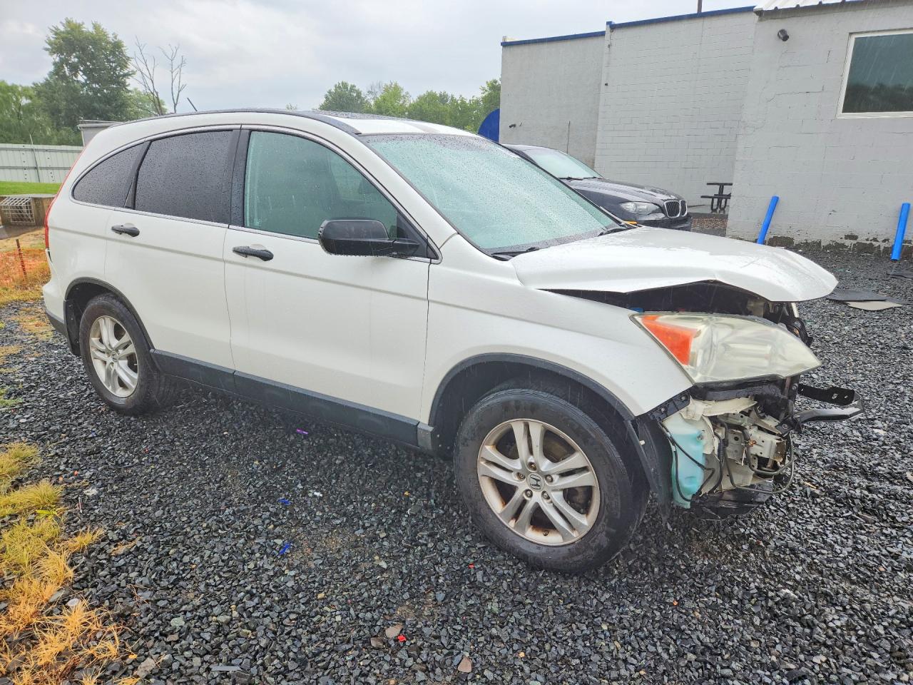 2010 Honda Cr-v Ex White vin: 5J6RE4H58AL084840