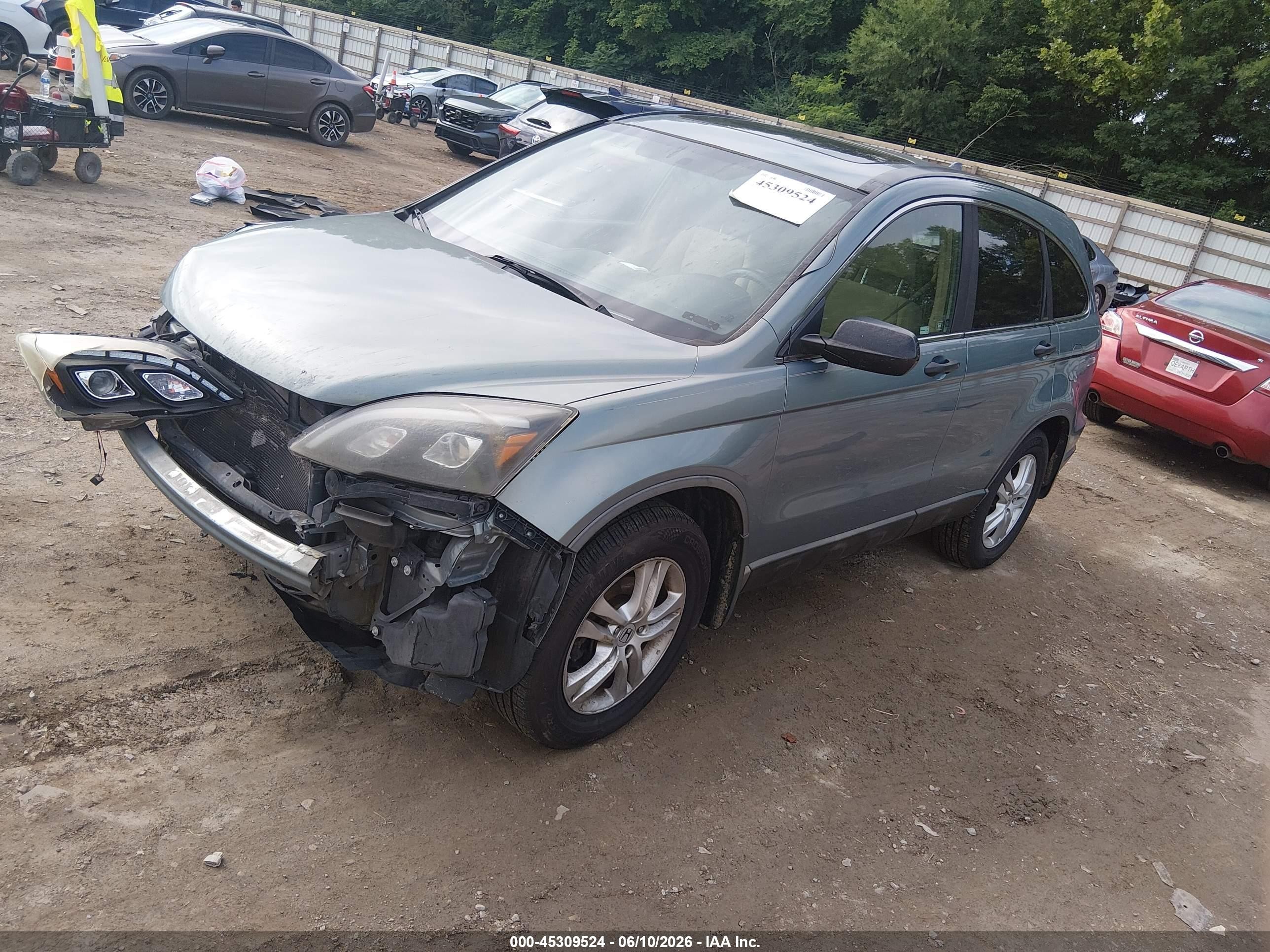 2011 Honda Cr-v Ex Серый vin: 5J6RE4H58BL003420