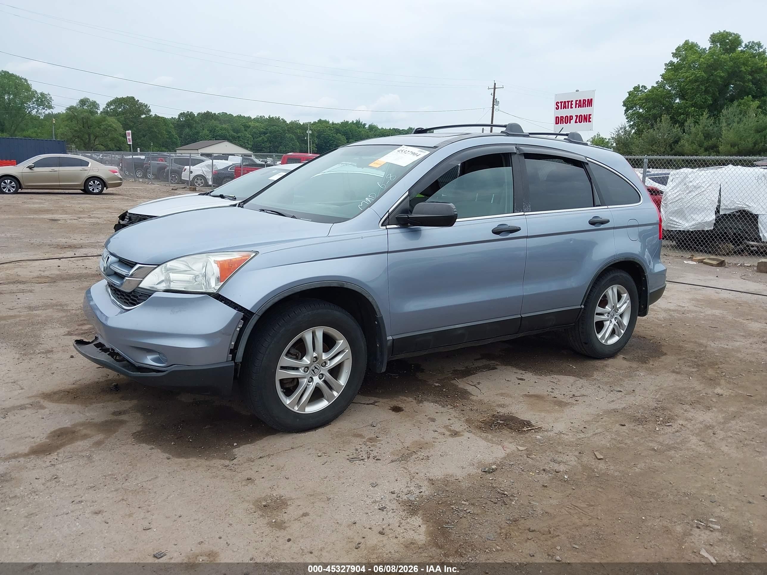 2011 Honda Cr-v Ex Blue vin: 5J6RE4H58BL030679