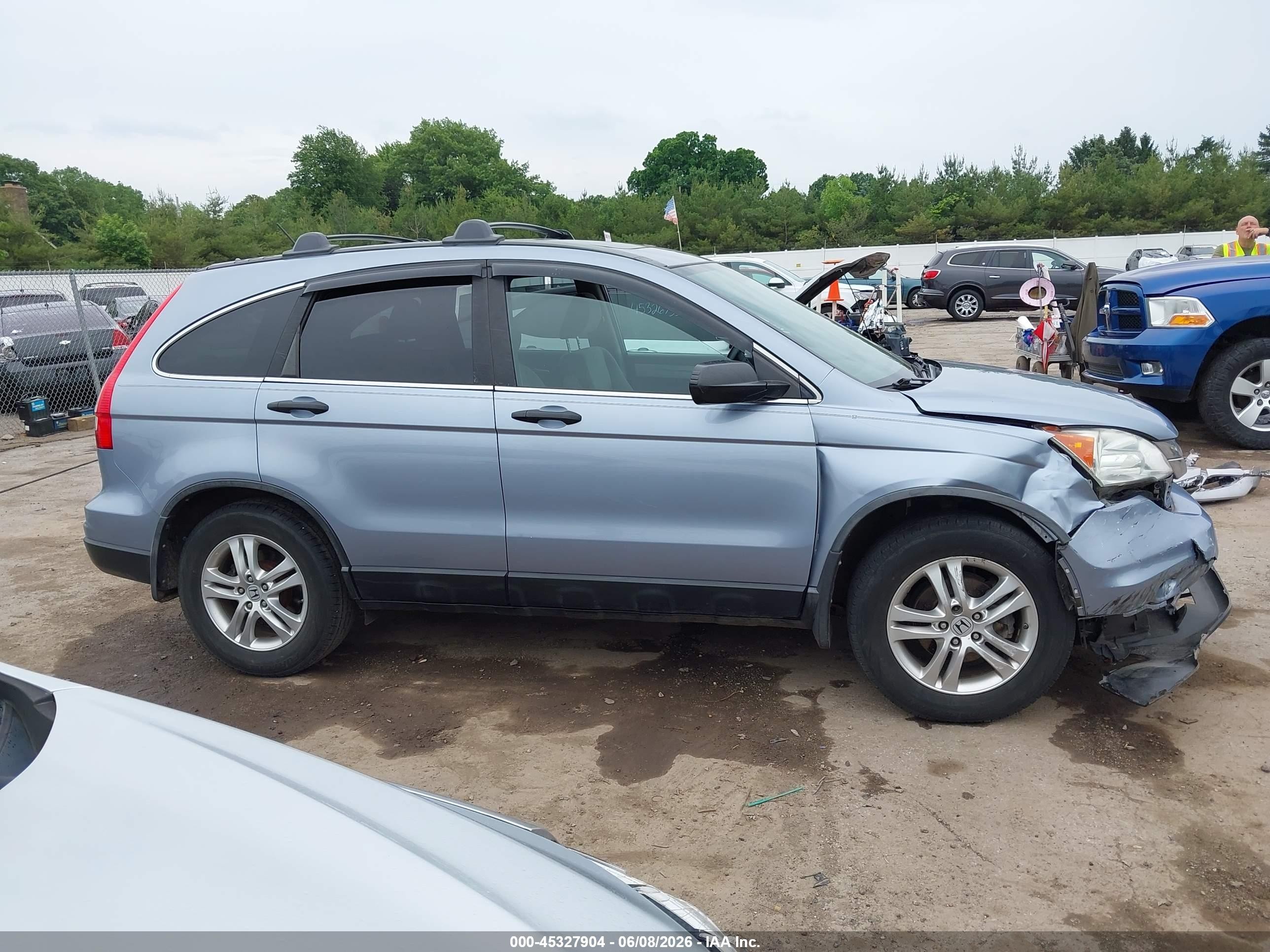 2011 Honda Cr-v Ex Blue vin: 5J6RE4H58BL030679