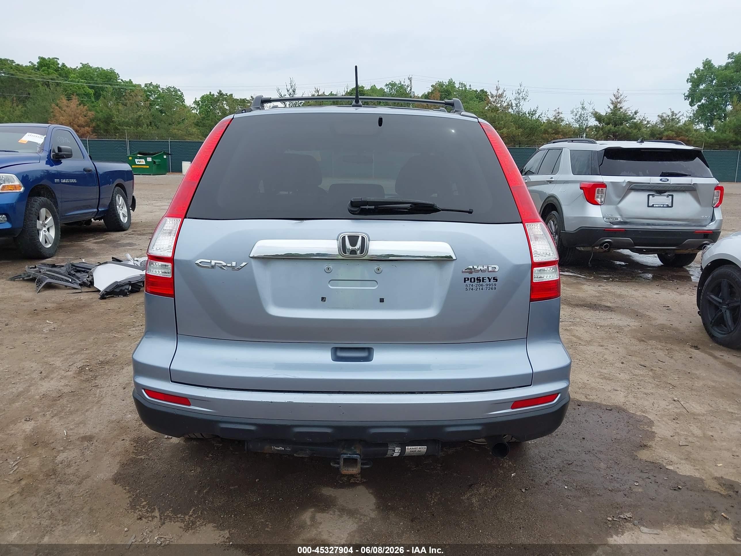 2011 Honda Cr-v Ex Blue vin: 5J6RE4H58BL030679
