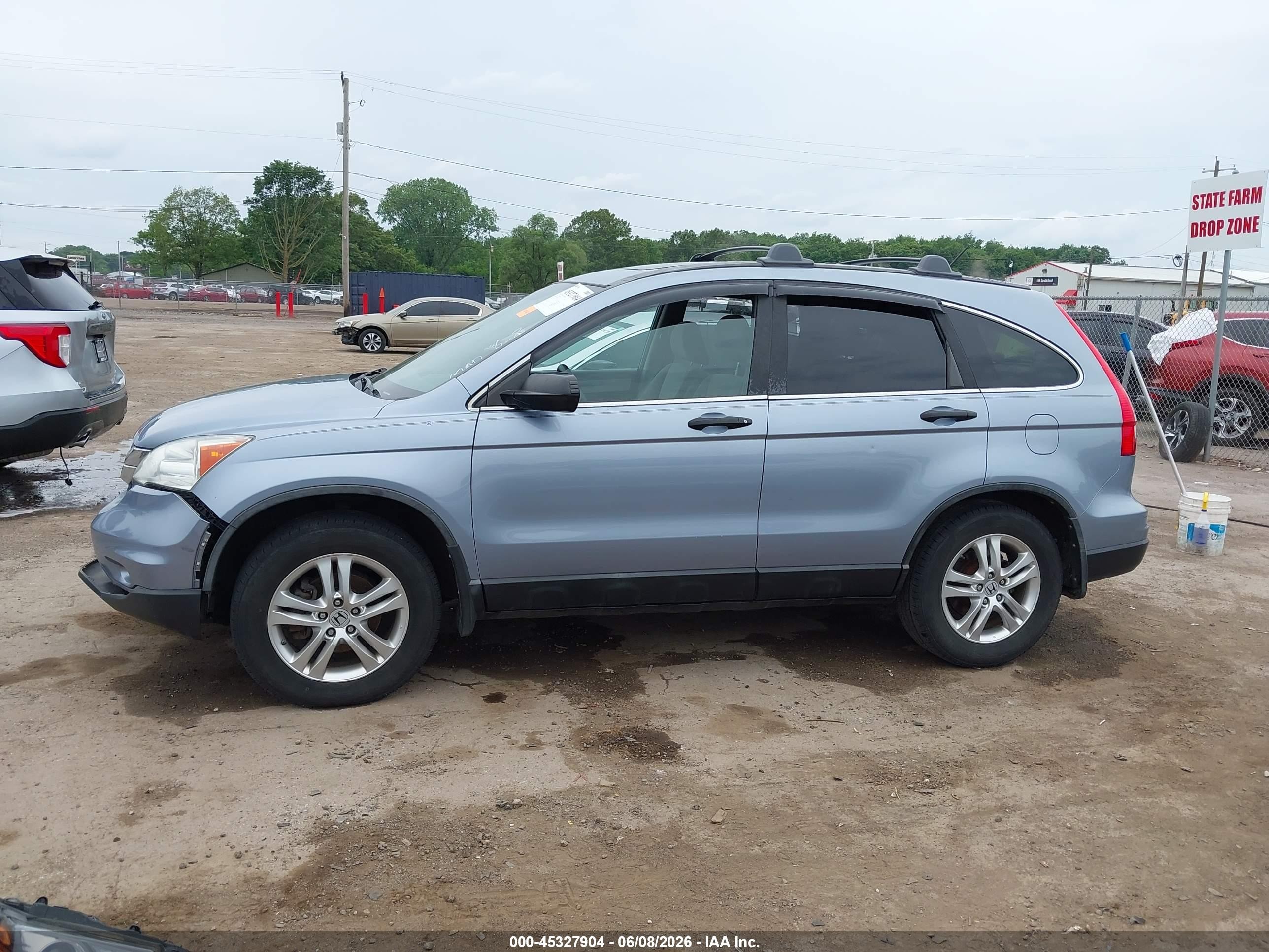 2011 Honda Cr-v Ex Blue vin: 5J6RE4H58BL030679