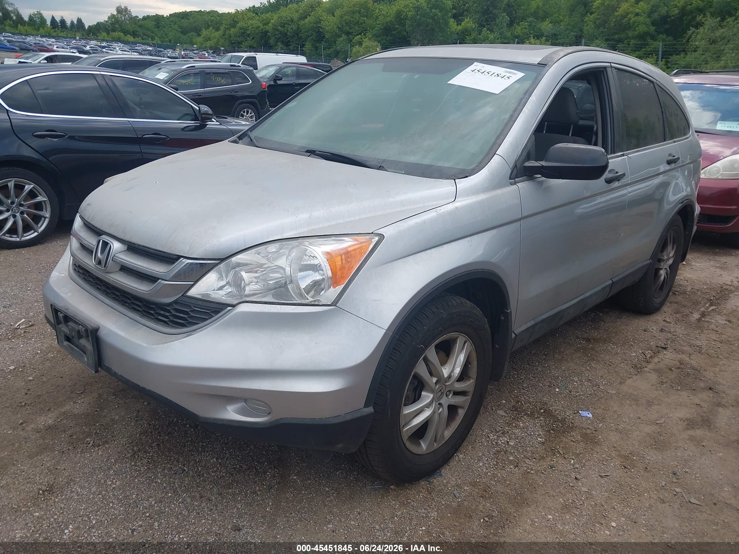 2011 Honda Cr-v Ex Silver vin: 5J6RE4H58BL059227