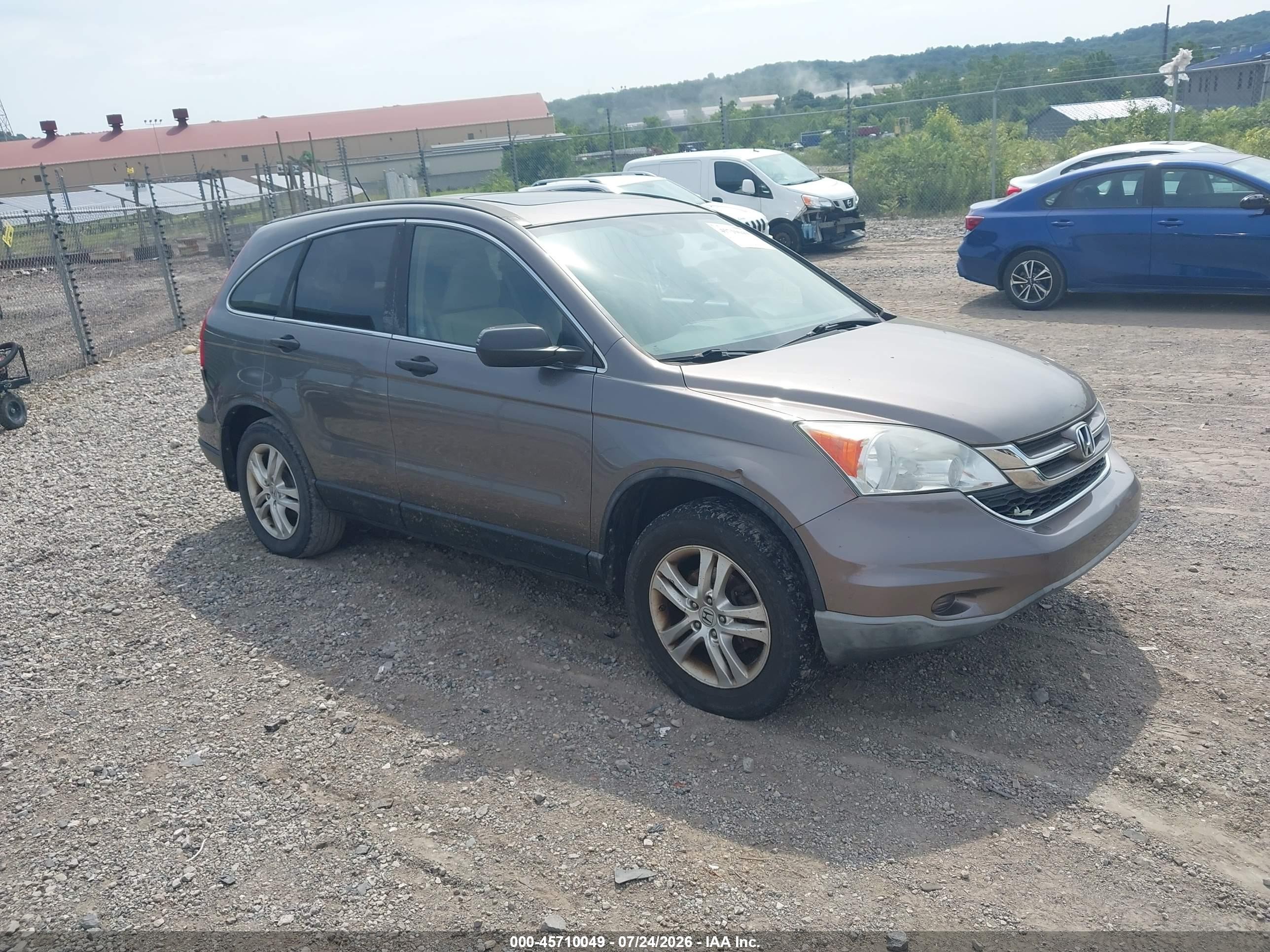 2011 Honda Cr-v Ex Brown vin: 5J6RE4H58BL073208