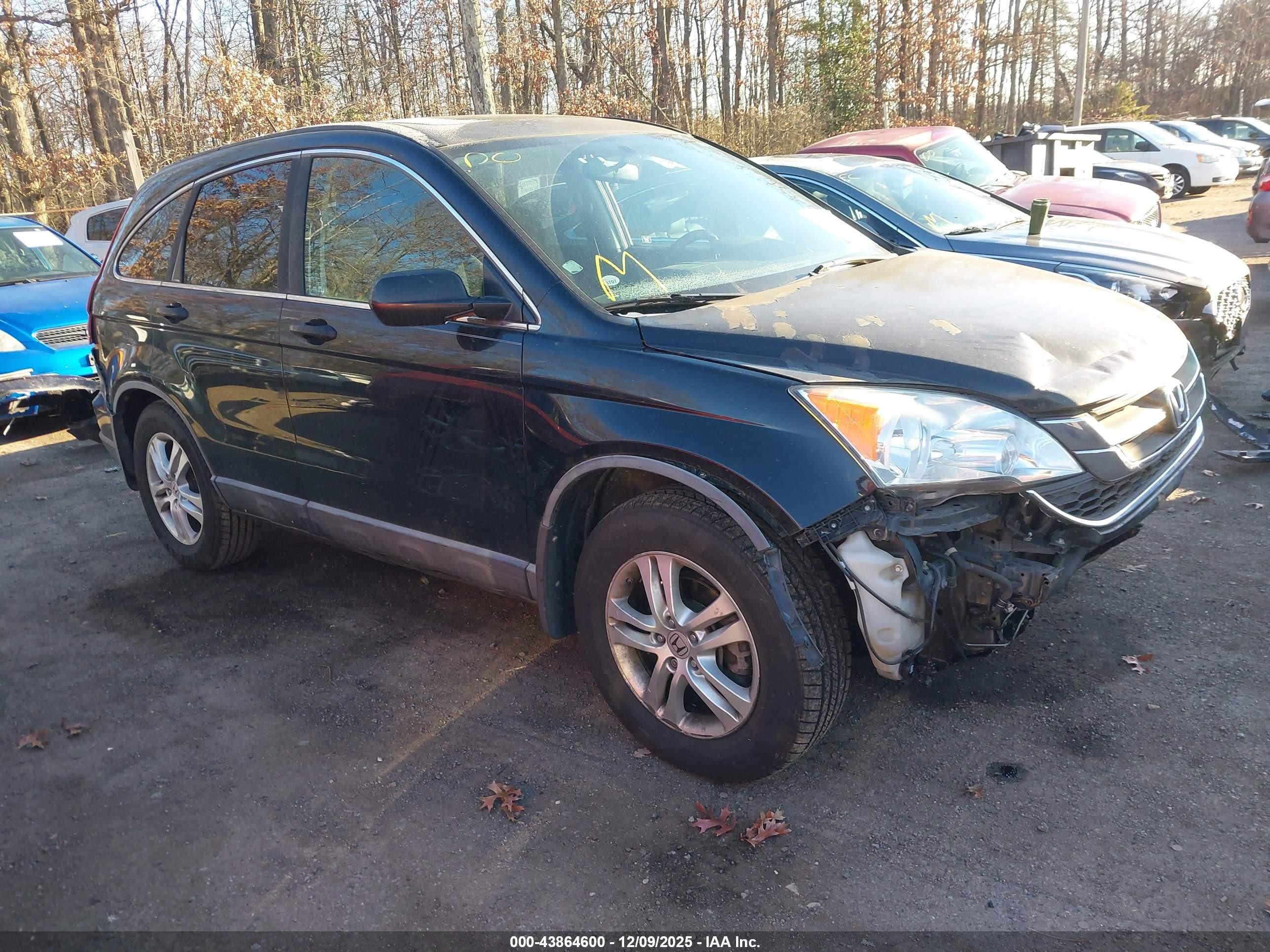 2010 Honda Cr-v Ex Black vin: 5J6RE4H59AL000296