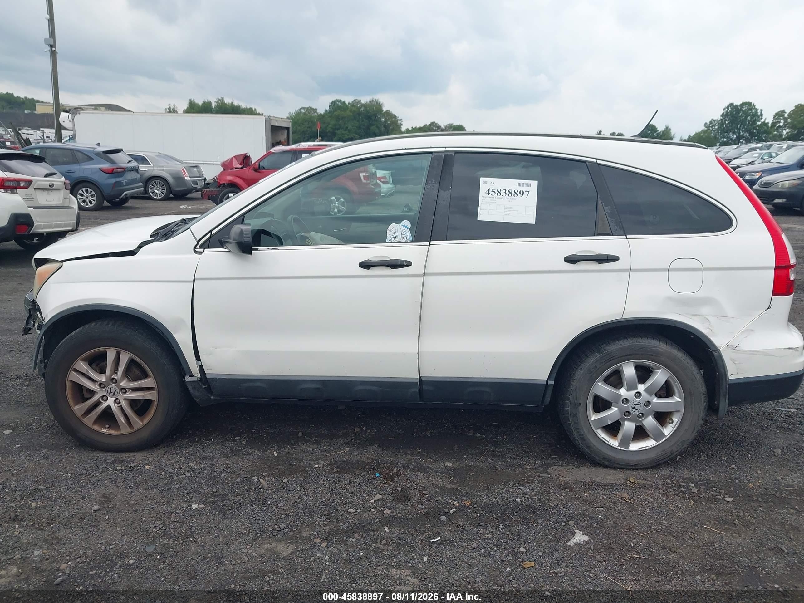 2010 Honda Cr-v Ex White vin: 5J6RE4H59AL001240