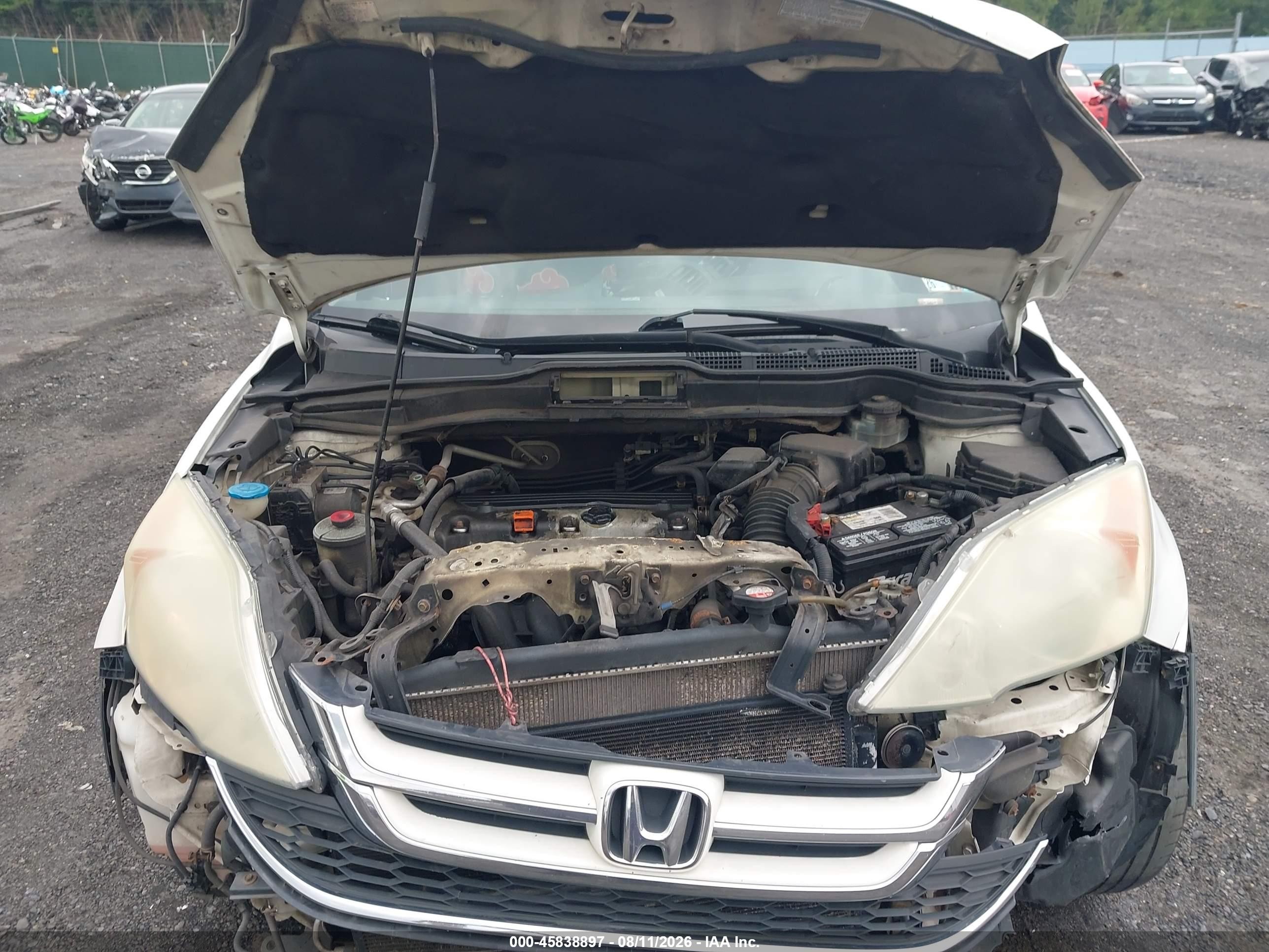 2010 Honda Cr-v Ex White vin: 5J6RE4H59AL001240