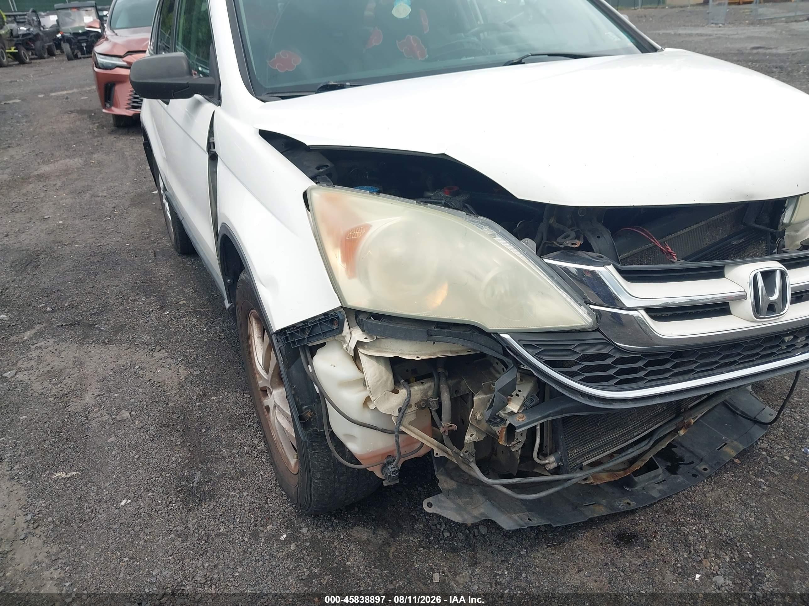 2010 Honda Cr-v Ex White vin: 5J6RE4H59AL001240